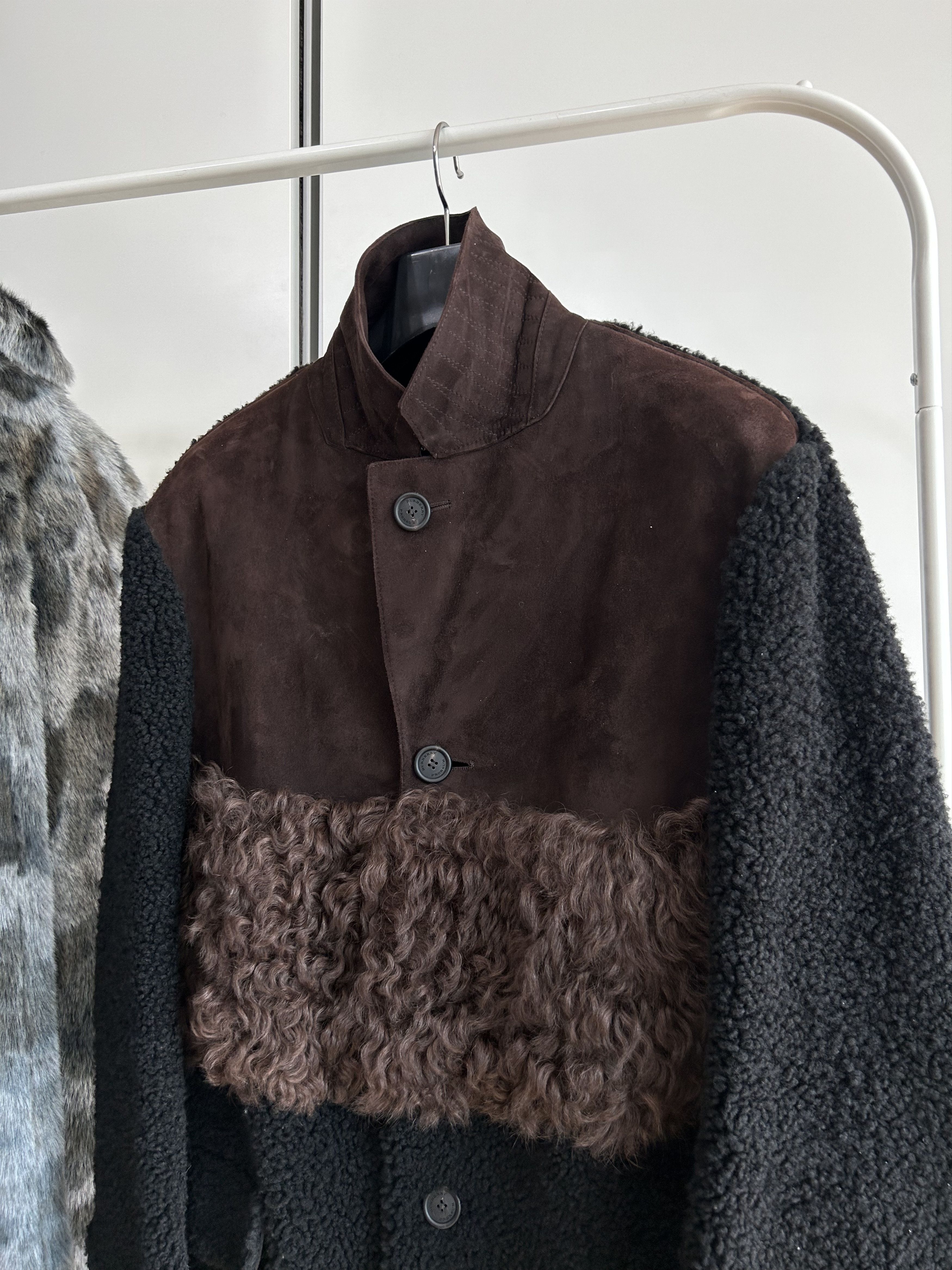 Burberry Prorsum BURBERRY PRORSUM Shearling Mixed-Media Coat Size US M / EU 48-50 / 2 - 5 Thumbnail