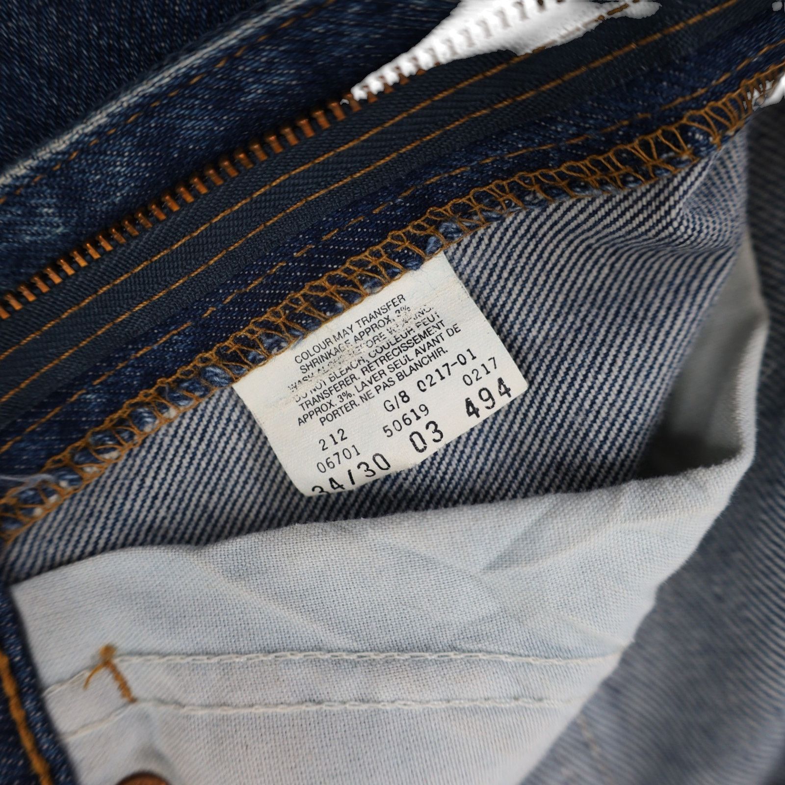 Levi's × Vintage Vintage Levis 619 Orange Tab Straight Leg Denim Jeans Size US 34 / EU 50 - 8 Thumbnail