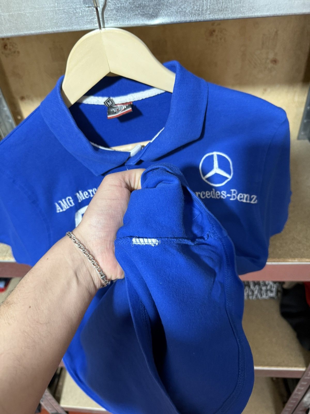 Formula 1 × Mercedes-Benz Vintage 90’s AMG Mercedes Benz Mc Laren Racing Polo T-Shirt Size US M / EU 48-50 / 2 - 7 Thumbnail