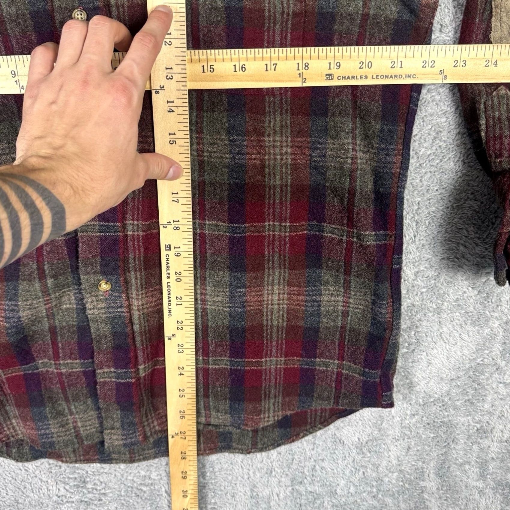 Pendleton Pendleton Shirt Men L Vintage Pure Virgin Wool Flannel Plaid Button-Up Long Sleeve Casual Workwear USA Made Size US L / EU 52-54 / 3 - 6 Thumbnail