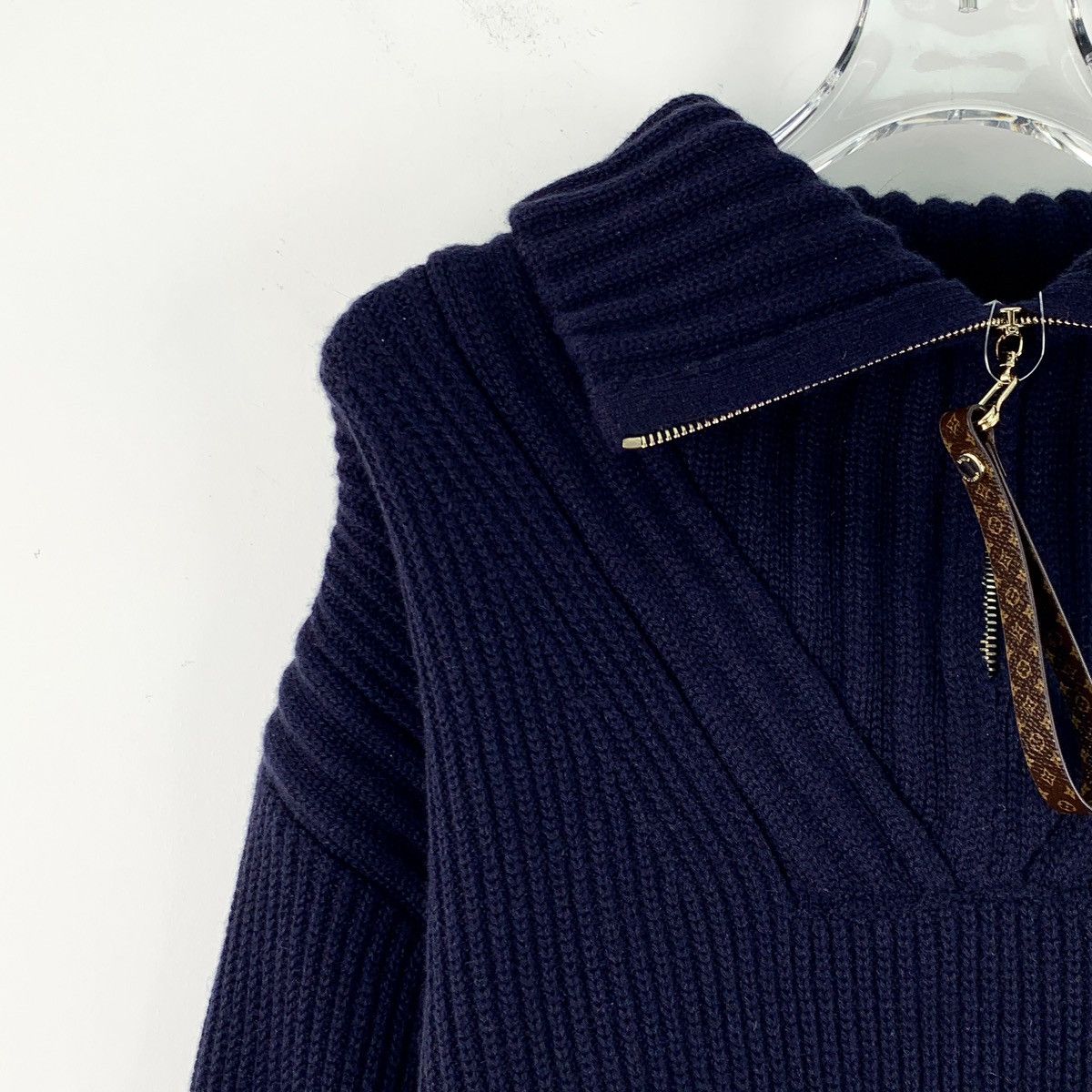 Louis Vuitton Louis Vuitton Lapel Half-Zip Long Sleeve Knit Sweater K26WX Size XS / US 0-2 / IT 36-38 - 3 Thumbnail