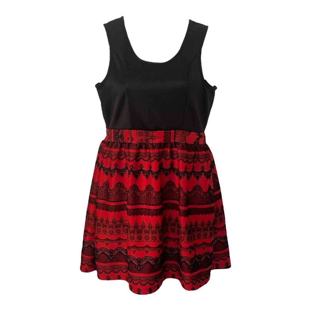 Other Rue 21 Women's Red & Black Dress Size XL Size XL / US 12-14 / IT 48-50 - 1 Thumbnail