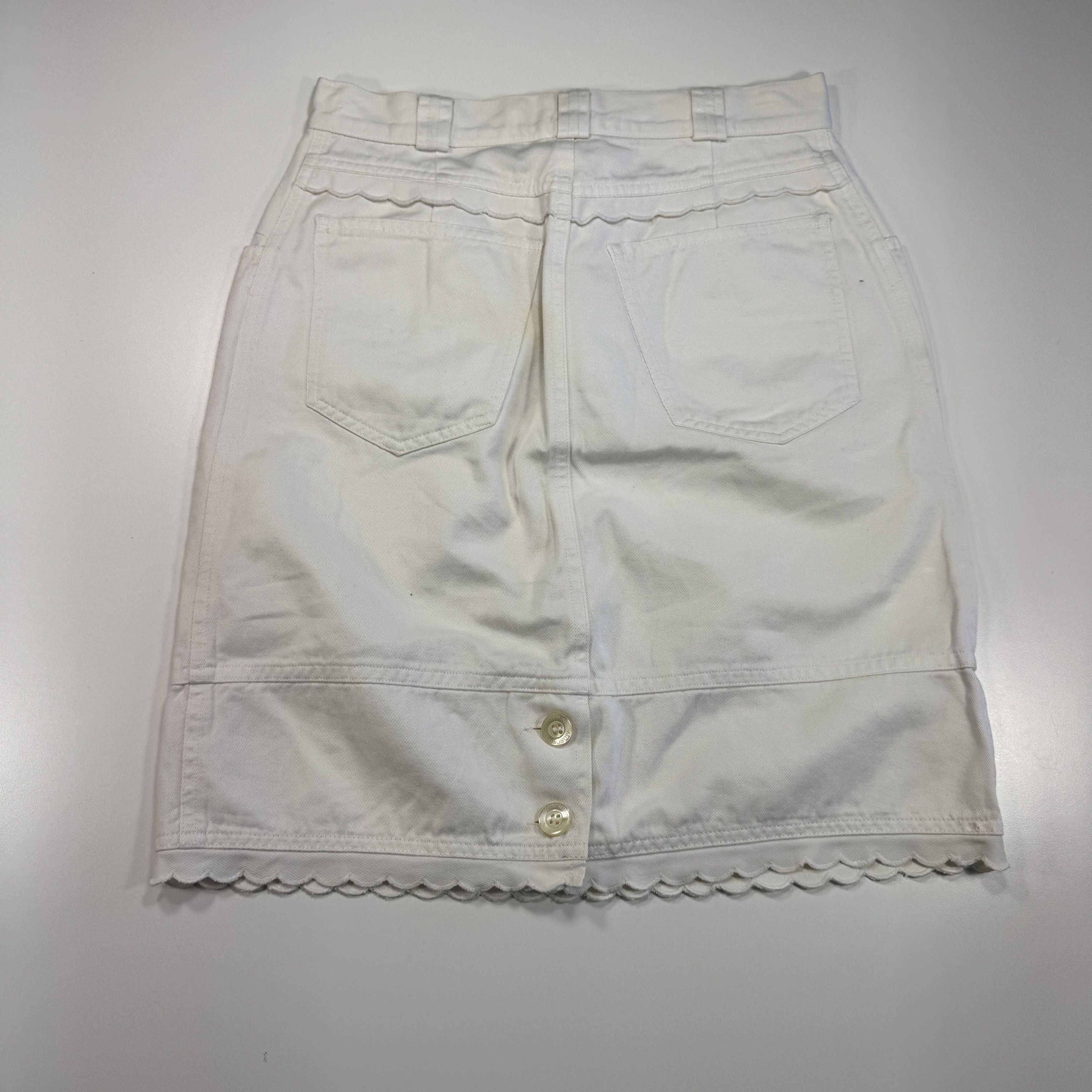 Moschino Moschino? Milano Vintage Jeans Mini Skirt Size 27" / US 4 / IT 40 - 2 Thumbnail