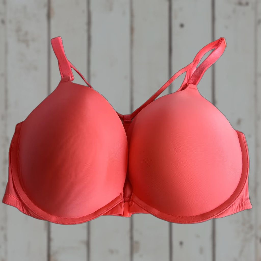 Victoria's Secret Victoria's Secret Bra 36DD Pink Racerback T-Shirt Front Close Womens Underwired DD Lace Size ONE SIZE - 1 Thumbnail