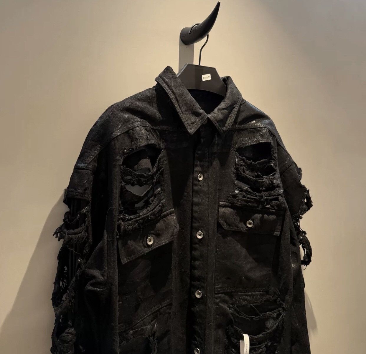 Rick Owens Rick owens double line waxing damages jacket2412-Nextarrow Size US S / EU 44-46 / 1 - 3 Thumbnail