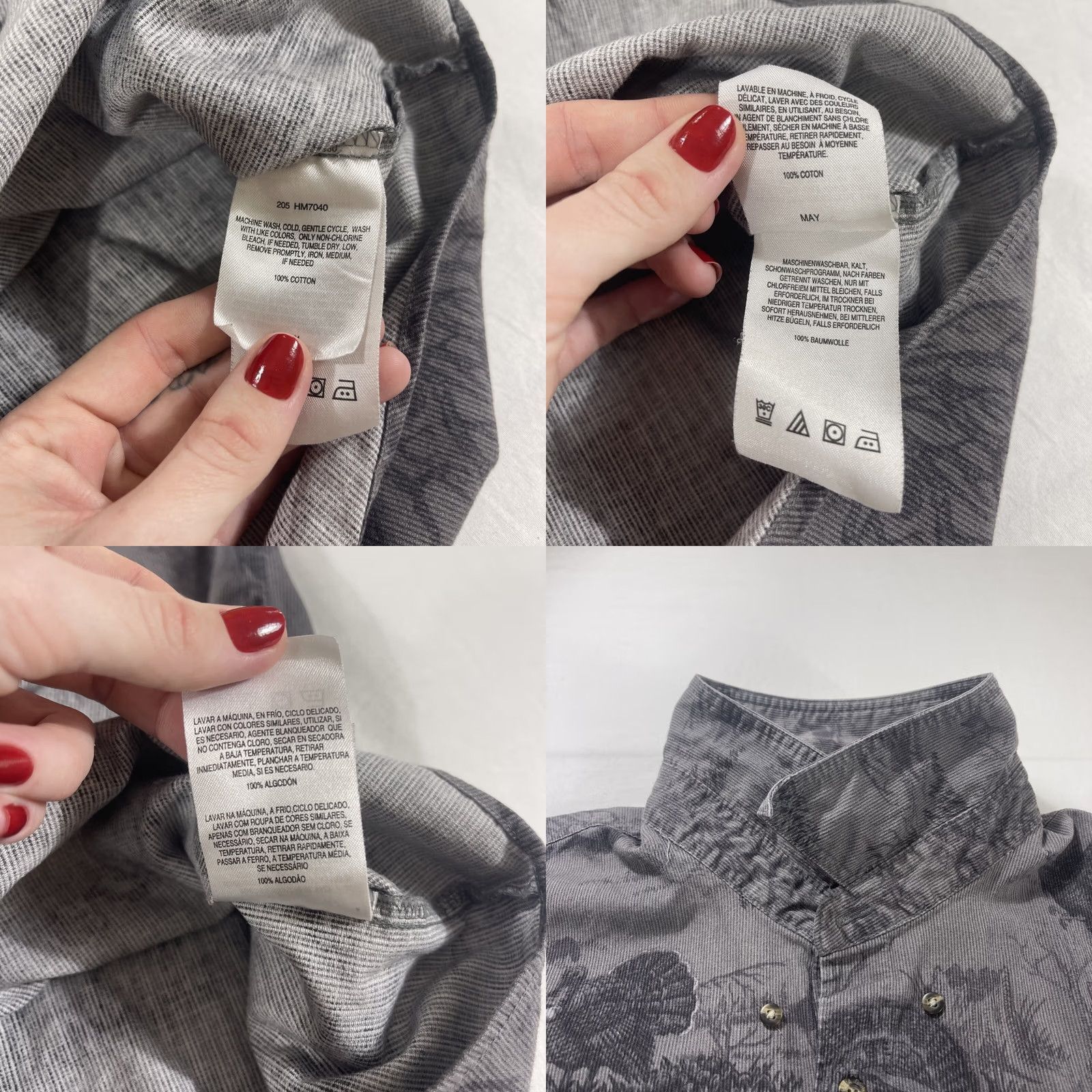 Vintage Columbia Button-Up Shirt Gray 2XL Men's River Lodge AOP Turkey Hunting 100% Cotton Size US XXL / EU 58 / 5 - 10 Thumbnail