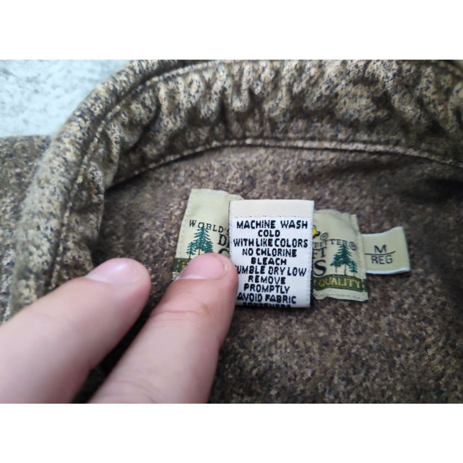 Vintage VINTAGE Cabela's Men's Shirt Medium Brown Flannel Button Up Casual Outdoor 90s Size US M / EU 48-50 / 2 - 5 Thumbnail