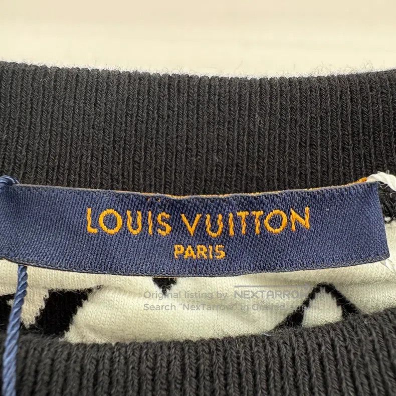 Louis Vuitton Louis Vuitton Black full-print logo sweatshirt Size US M / EU 48-50 / 2 - 6 Thumbnail