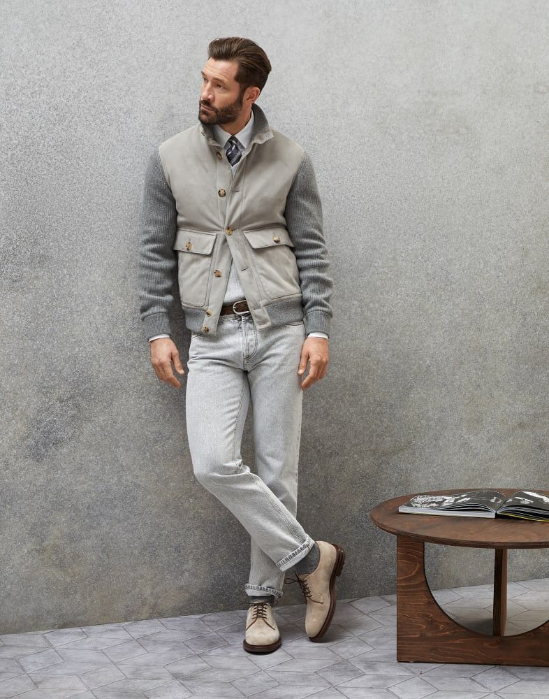 Brunello Cucinelli Jacket in Grey Size US XL / EU 56 / 4 - 2 Thumbnail
