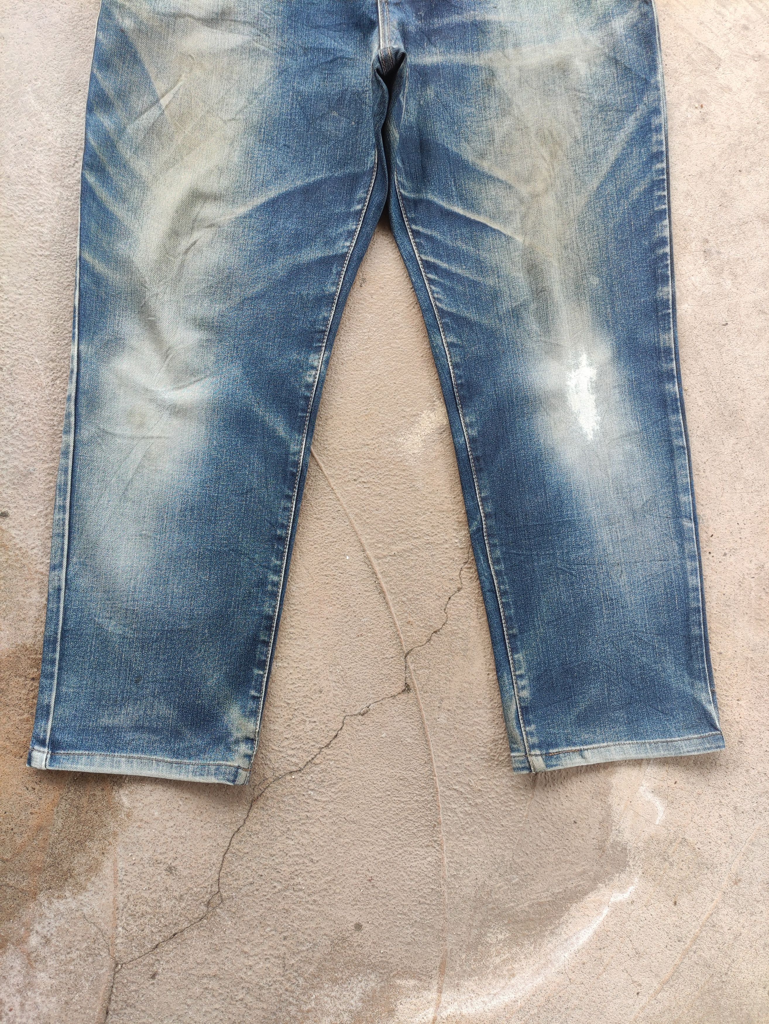 Edwin Vintage Edwin Japan Jean Distressed Faded Denim Size US 36 / EU 52 - 4 Thumbnail