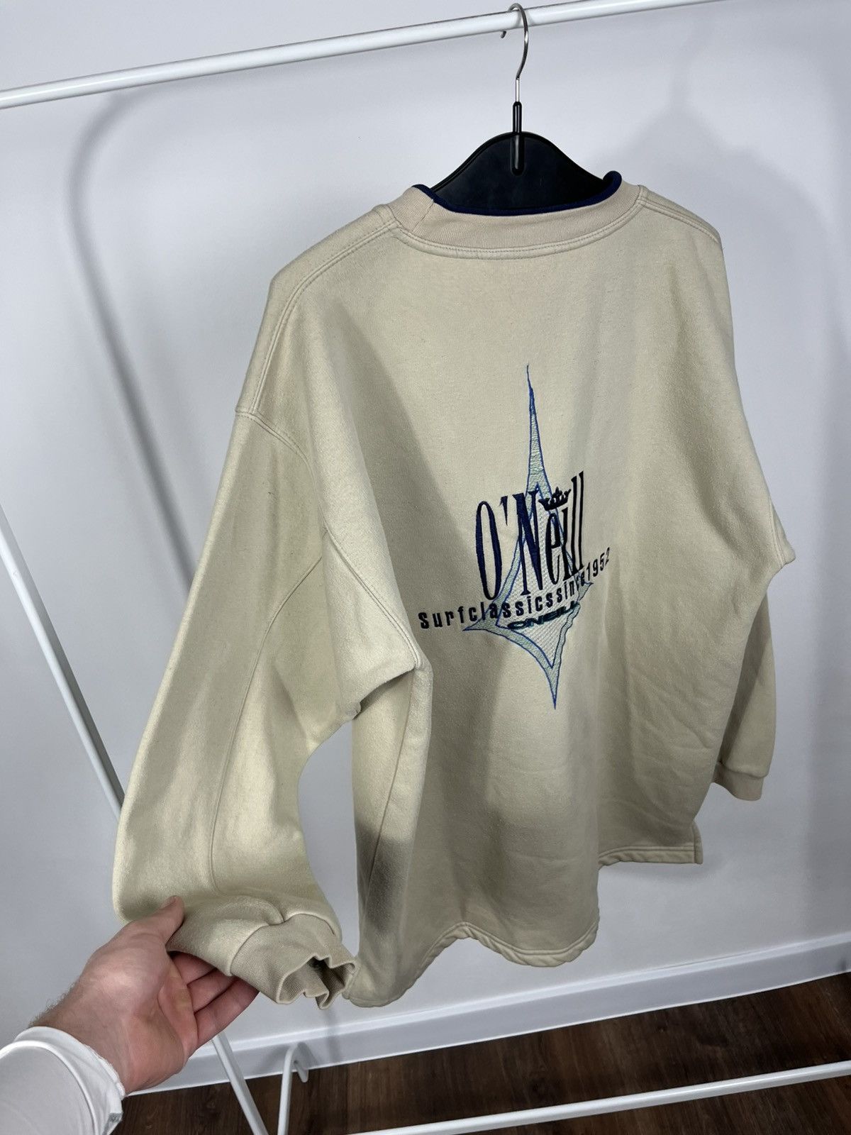 O'Neill Vintage O’Neill Beige Crewneck Sweatshirt Embroidered Logo L Size US L / EU 52-54 / 3 - 6 Thumbnail