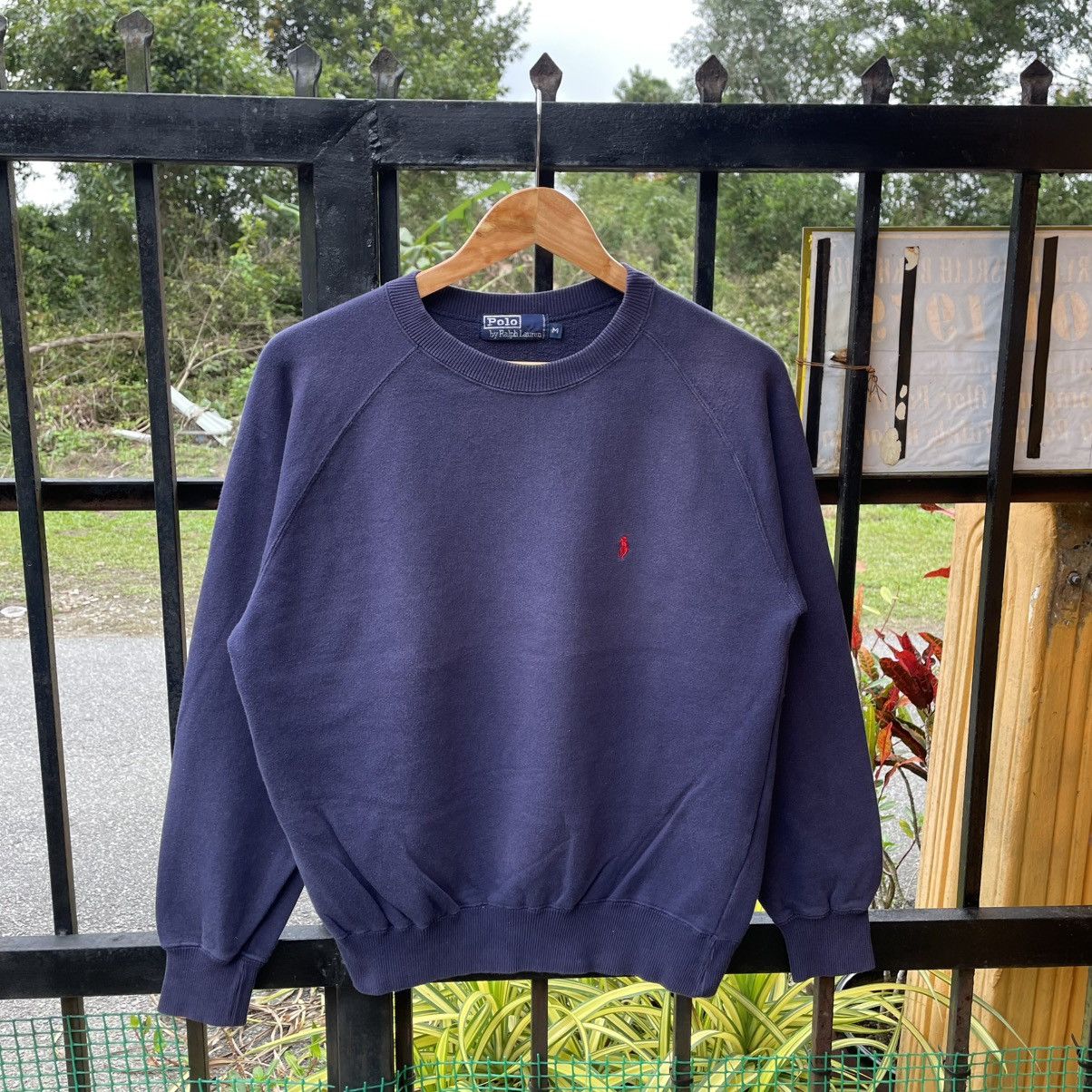 Polo Ralph Lauren 🔥Vintage Polo Ralph Lauren Small Pony Logo Jumper Sweatshirt Size US S / EU 44-46 / 1 - 1 Thumbnail