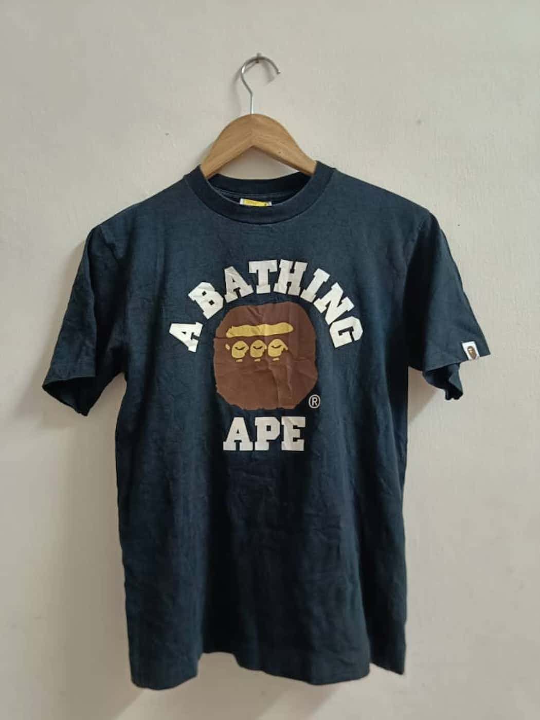 Bape Multi Ape Head College Tee Size US S / EU 44-46 / 1 - 1 Thumbnail