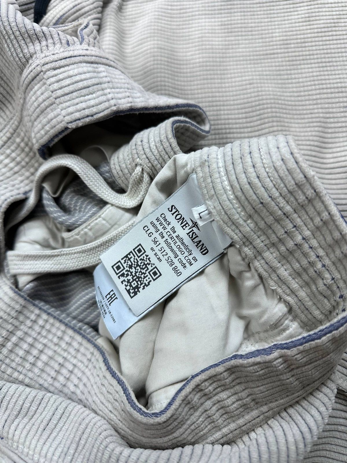 Stone Island Vintage Stone Island Corduroy Big Logo Pants L Size US 34 / EU 50 - 9 Thumbnail
