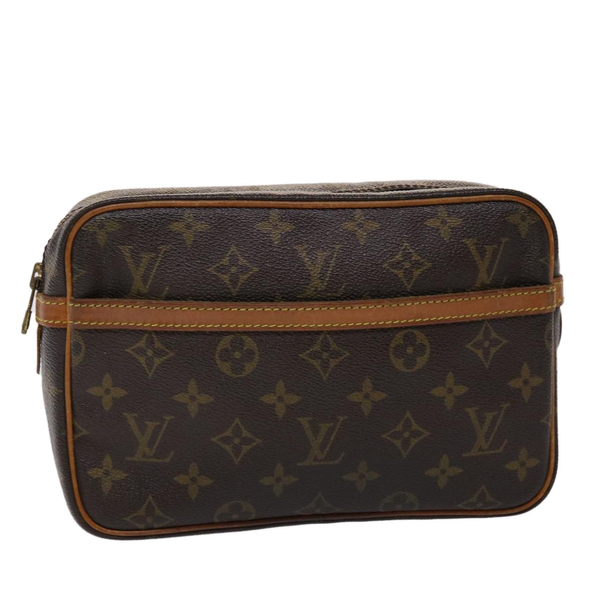 Auth Louis Vuitton Monogram Compiegne 23 M51847 Women's Clutch Bag,Pouch