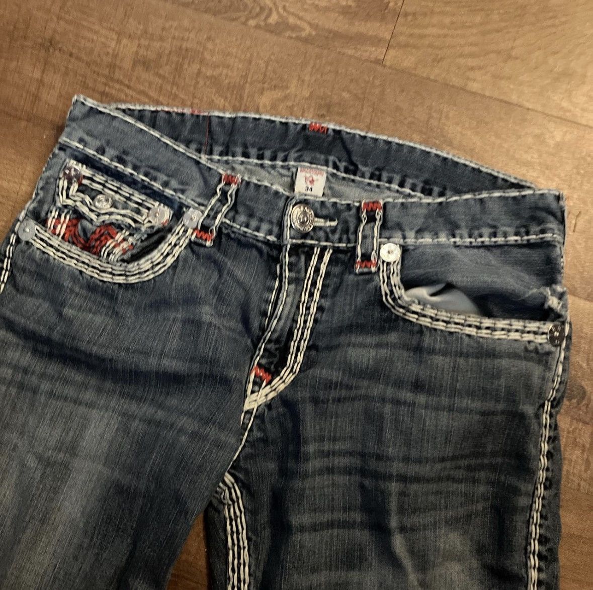 True Religion Vintage True Religon Jeans Ricky super T Size US 34 / EU 50 - 7 Thumbnail