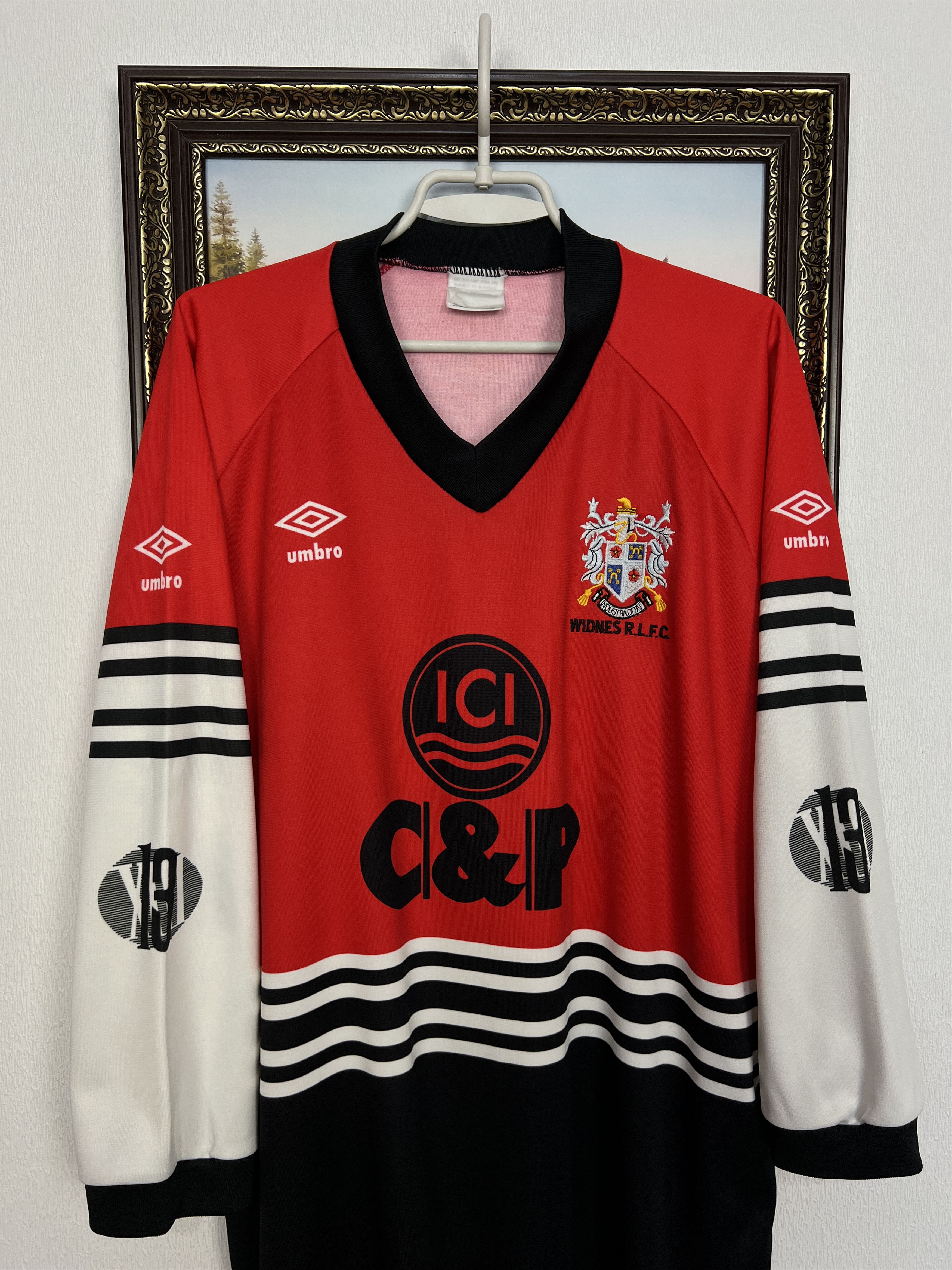 Umbro Vintage Widnes Vikings RFLC Rugby League Jersey Trikot Shirt Size US XXL / EU 58 / 5 - 2 Thumbnail