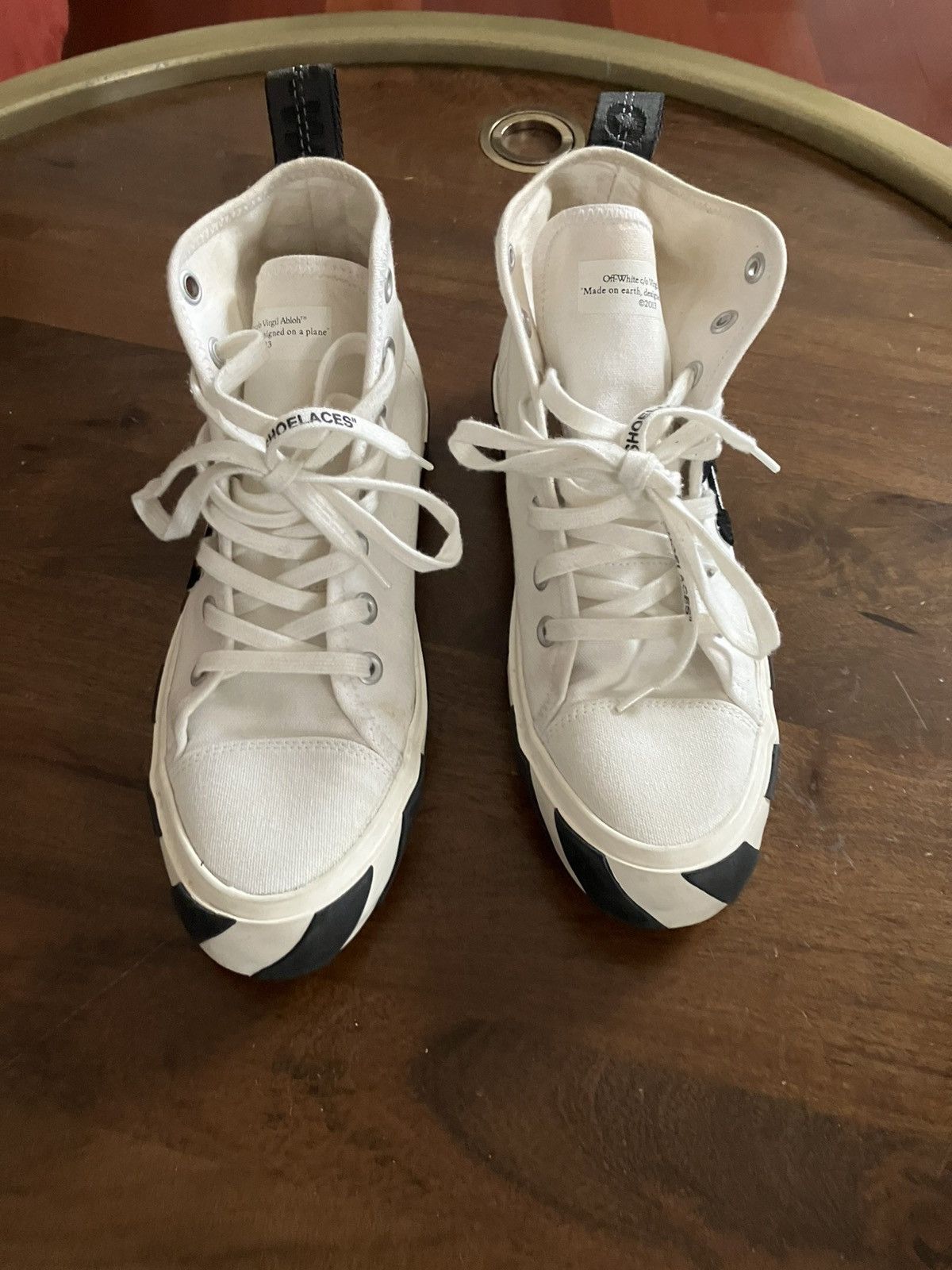 Off-White Off-White Mid Top Vulcanized Men’s Shoes Size 41/8 Size US 8 / EU 41 - 1 Thumbnail