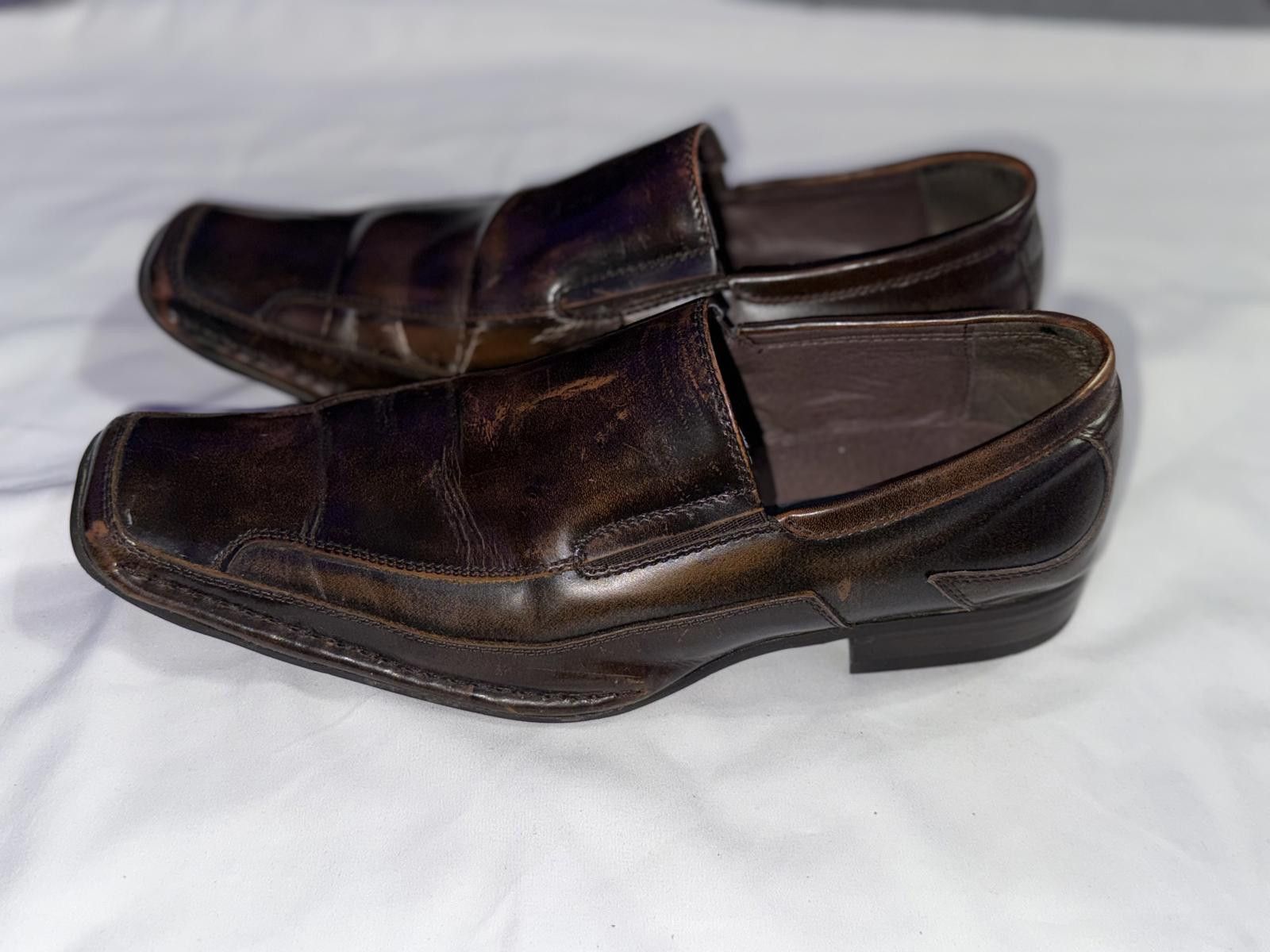 Giorgio Brutini Giorgio Brutini Men's 159042 Slip-On Brown Leather Loafer Size US 9 / EU 42 - 4 Thumbnail