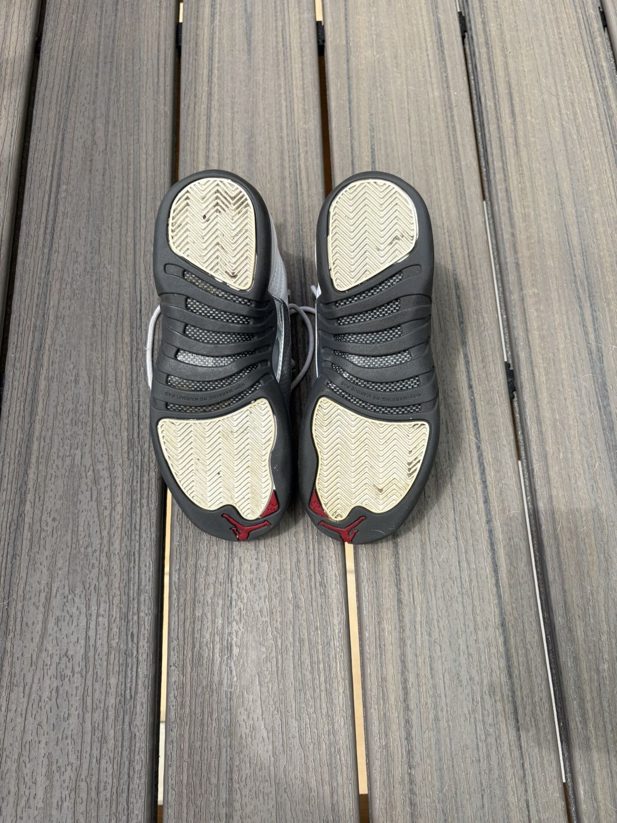 Jordan Brand Jordan 12 Retro White Dark Grey Size US 6.5 / EU 39-40 - 7 Thumbnail