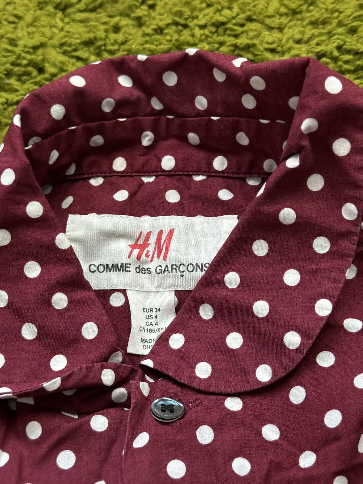 Comme des Garcons × Japanese Brand Comme des Garçons CDG x H&M avant garde polk dot shirt Size S / US 4 / IT 40 - 9 Thumbnail