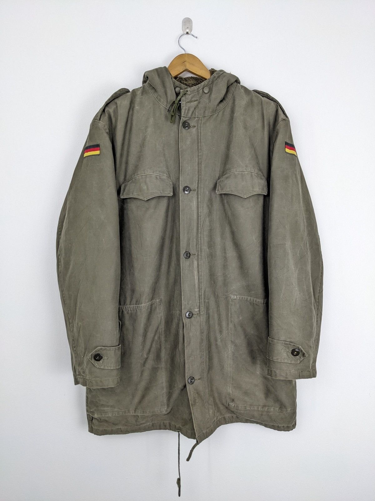 Vintage Vintage Made in Germany Military Parka Jacket Size US XL / EU 56 / 4 - 1 Thumbnail