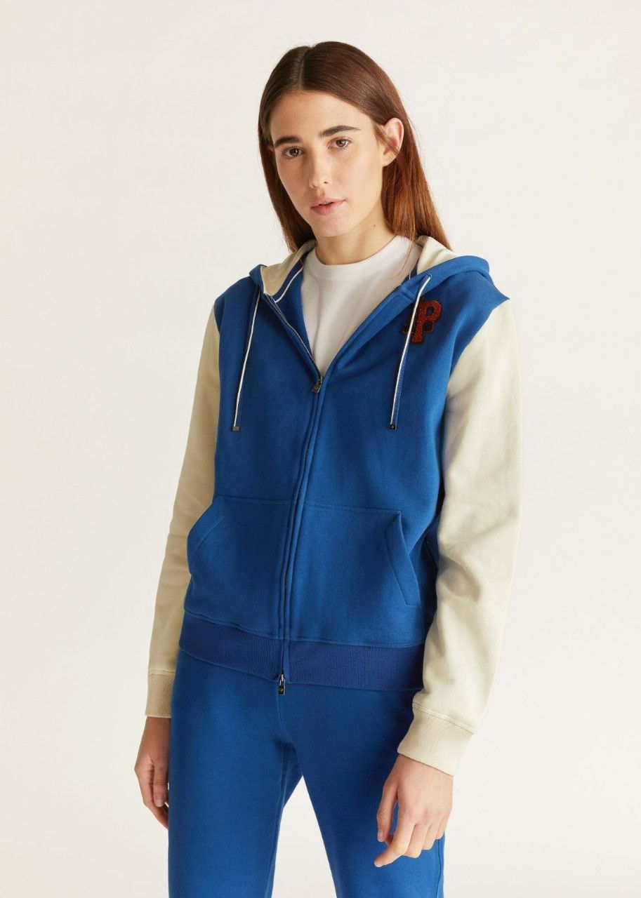 Loro Piana o1srvl11e0524 Jacket in White & Blue Size S / US 4 / IT 40 - 2 Thumbnail