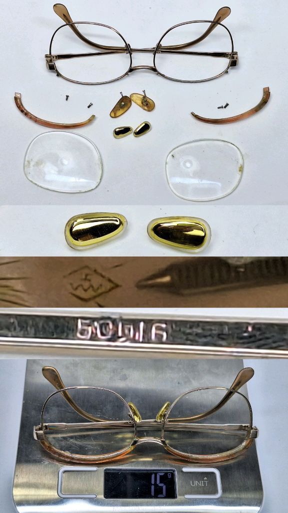 Other VINTAGE 1980s Japanese House Brand Browline Glasses 50mm Size ONE SIZE - 9 Thumbnail
