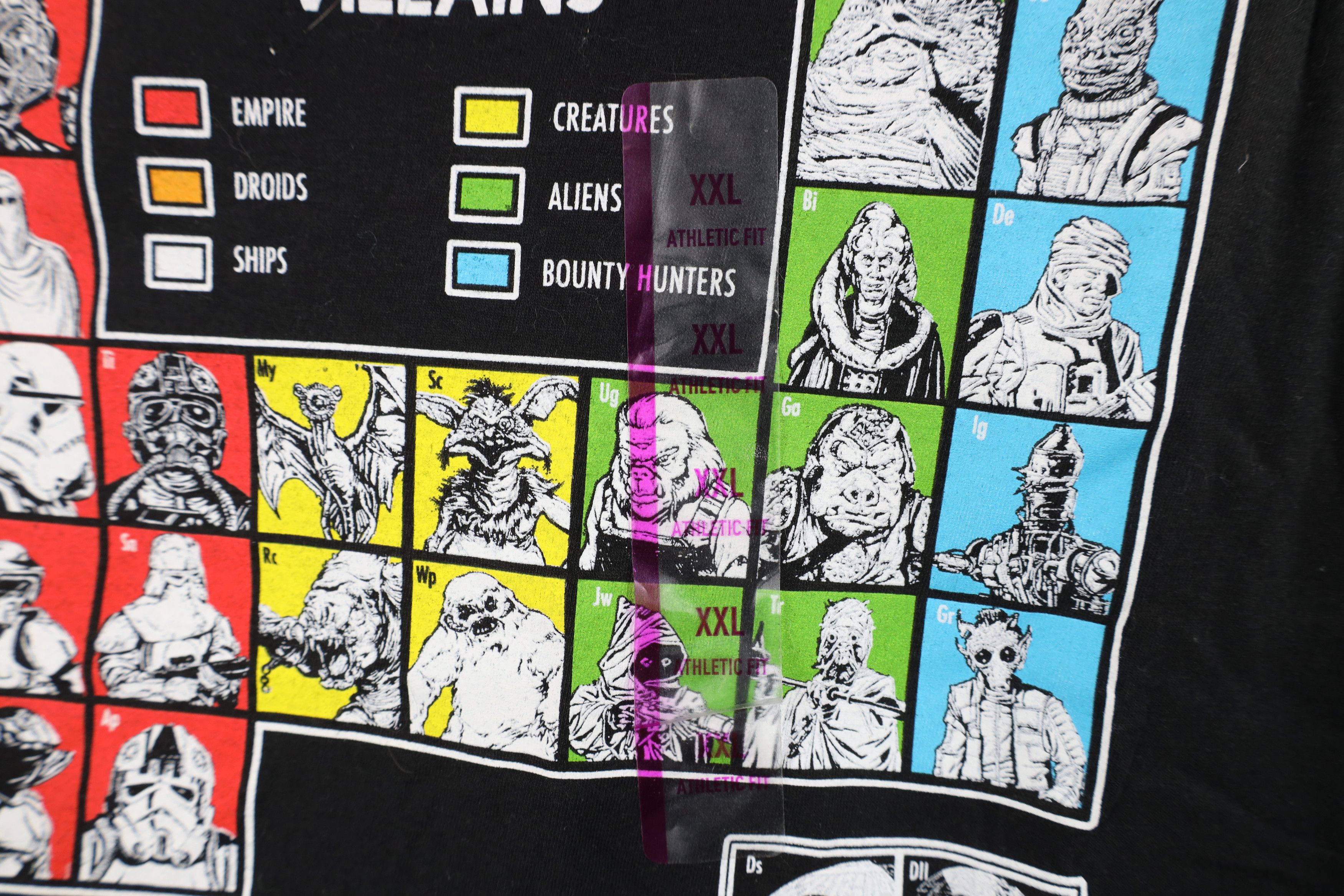 Star Wars Deadstock Y2K Star Wars Periodic Table of Villains T-Shirt Size US XXL / EU 58 / 5 - 5 Thumbnail