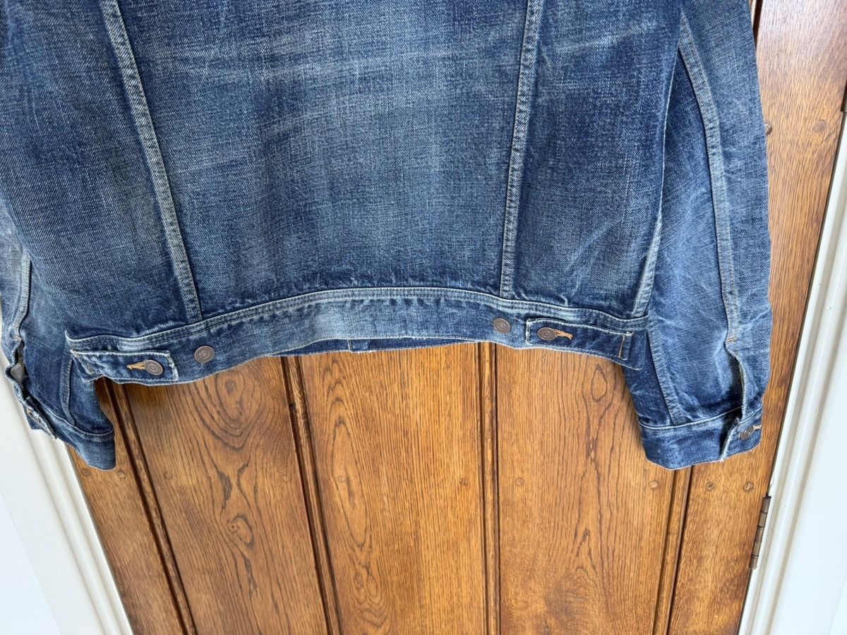 Celine Hedi Slimane denim trucker jacket silk union wash