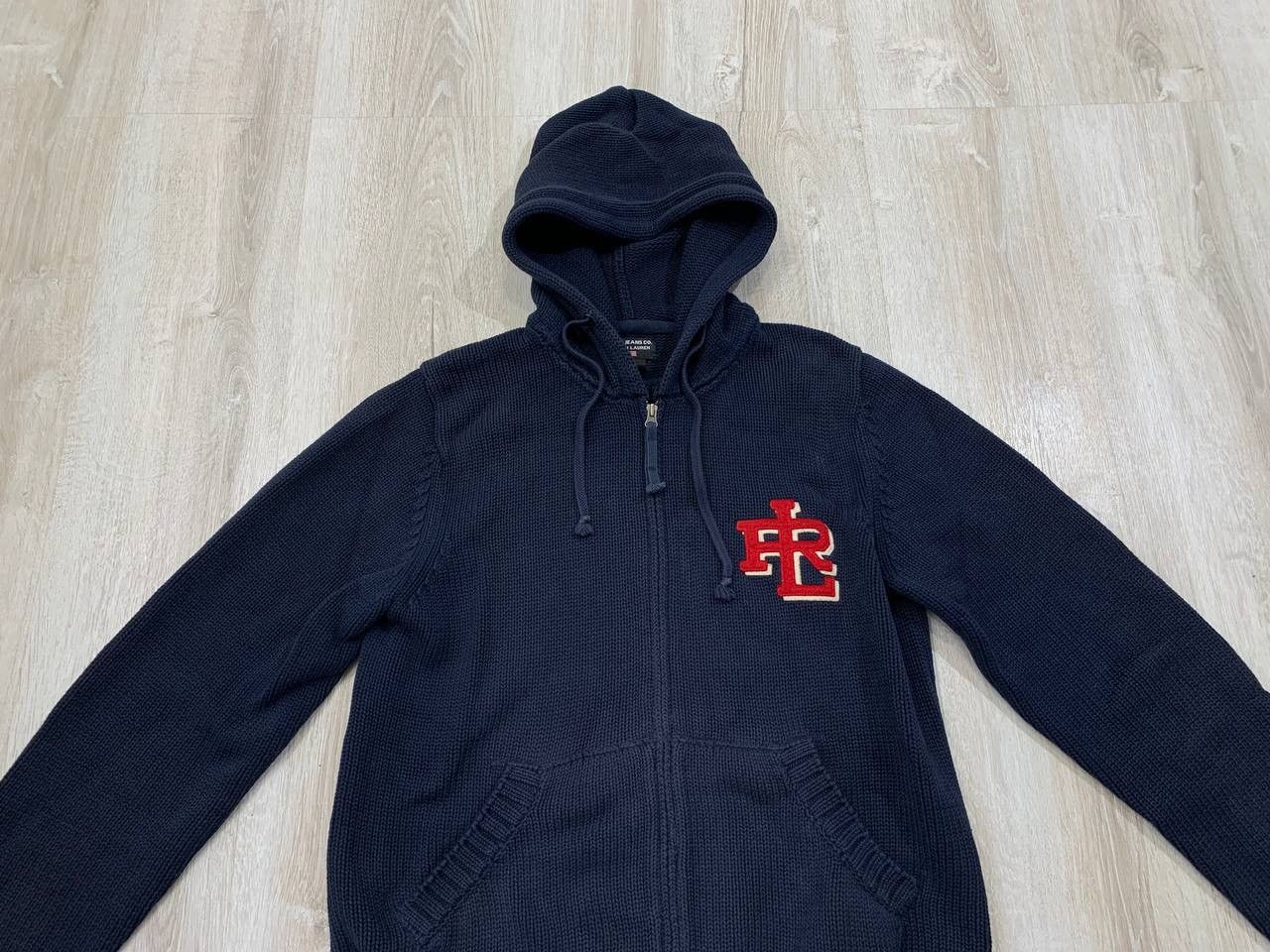 Polo Ralph Lauren × Vintage Mens vintage knitwear hoodie Polo Jeans Co. Ralph Lauren Size US M / EU 48-50 / 2 - 3 Thumbnail