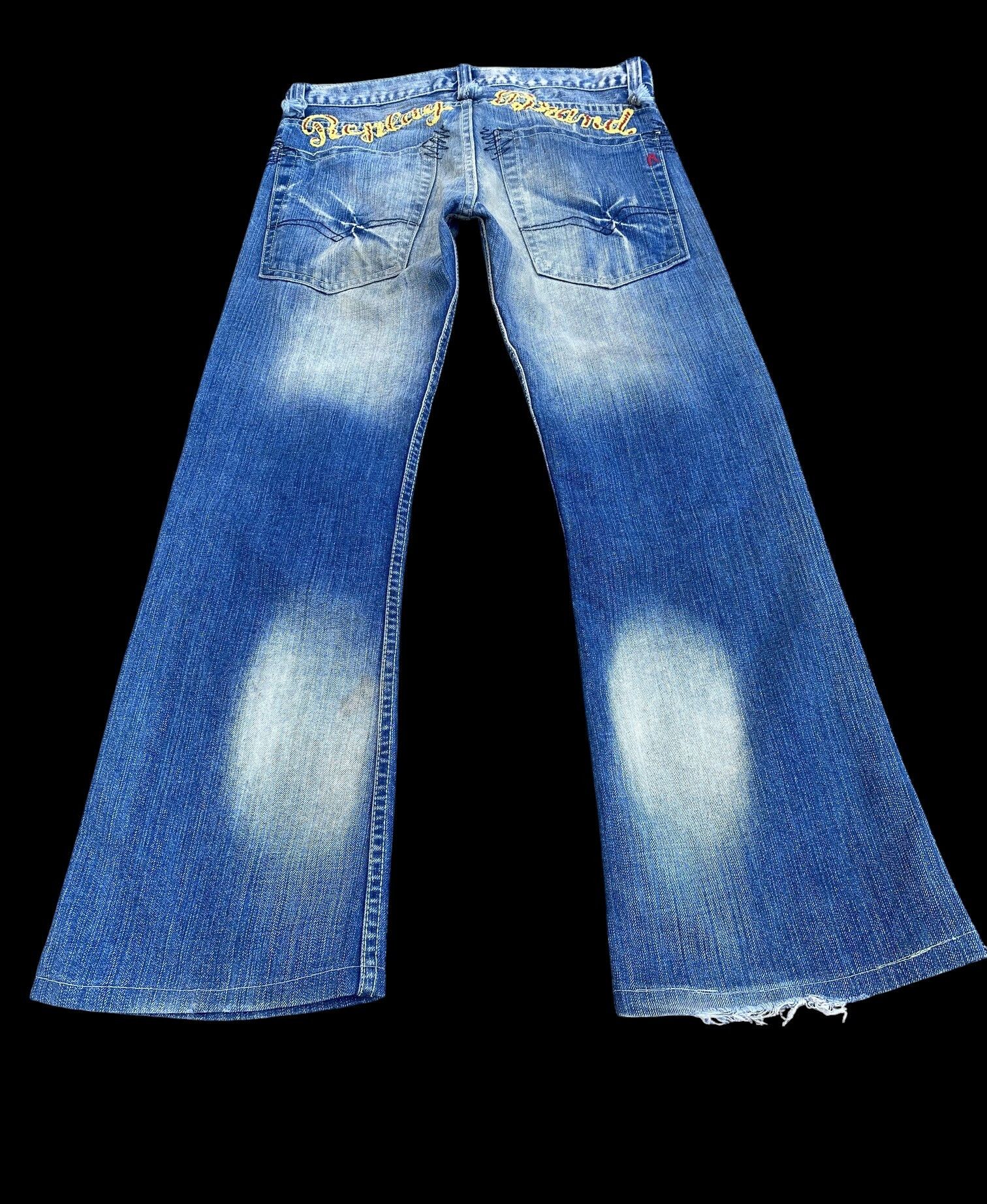 Replay (30x28)FLARED Replay faded wash dirty jean Lowrise Size US 30 / EU 46 - 9 Thumbnail