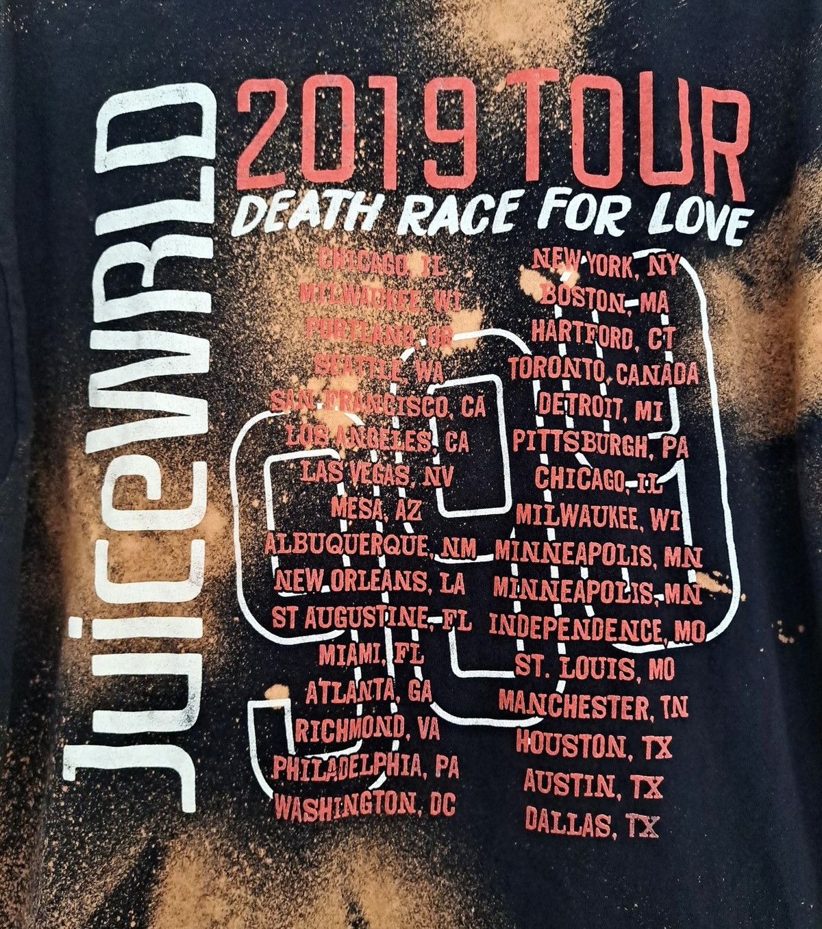 Band Tees JUICE WRLD x DEAT RACE FOR LOVE x Tour T-Shirt 2019 Size US L / EU 52-54 / 3 - 4 Thumbnail