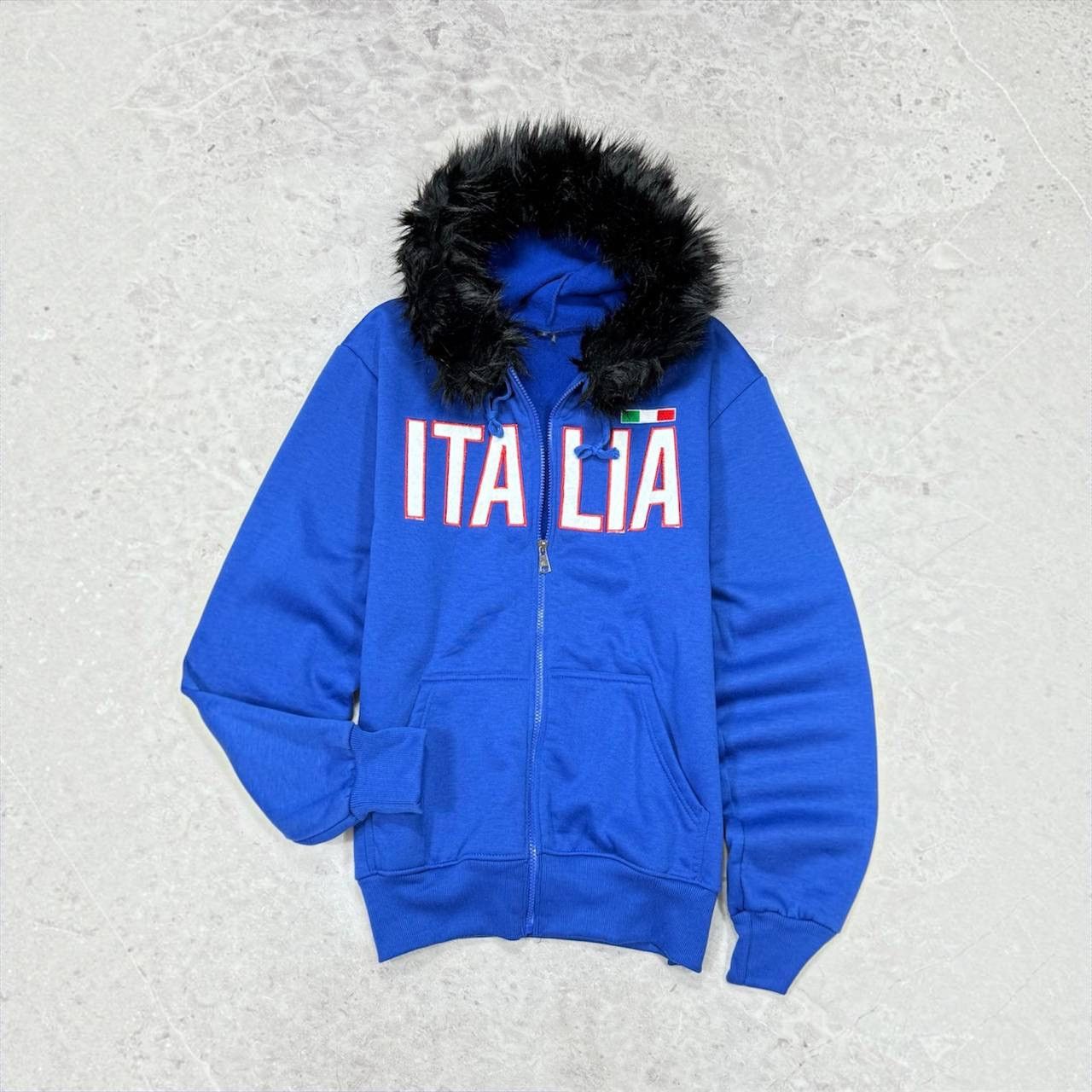 Streetwear × Vintage Vintage Y2K DC Zip Fur Hoodie LGB Style | Grailed