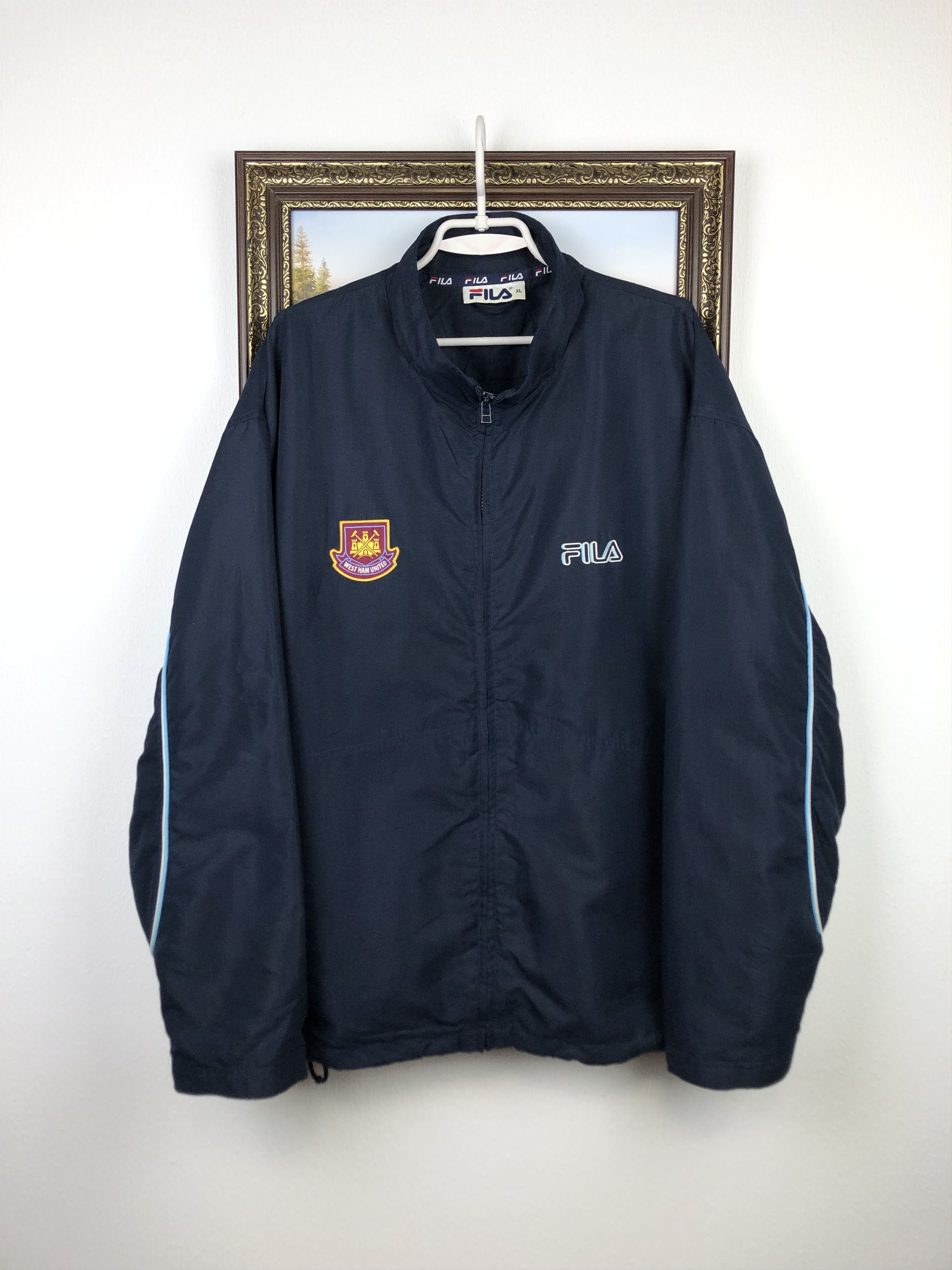 Vintage West Ham United Football Jacket Soccer Windbreaker