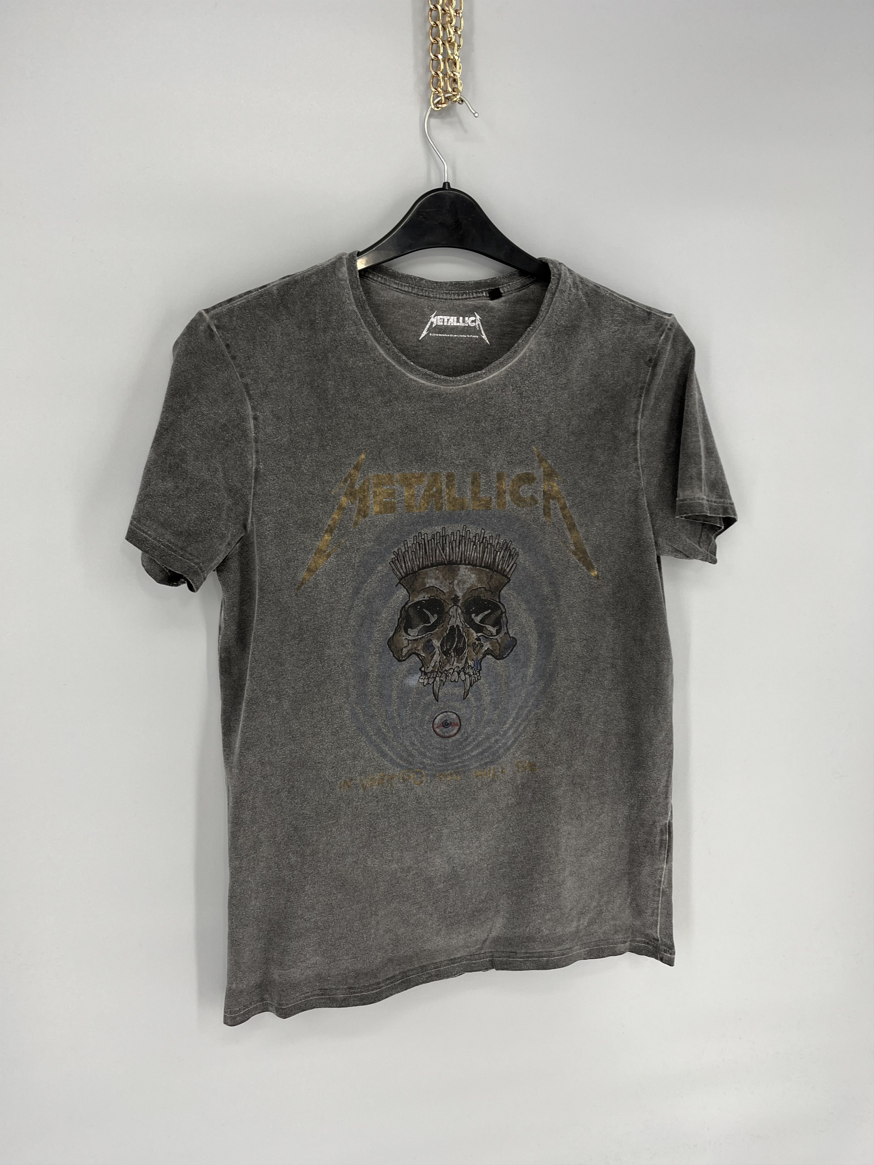 Band Tees × Vintage Metallica Official Merch ‘In Vertigo You Will Be’ Tee Size US S / EU 44-46 / 1 - 2 Thumbnail