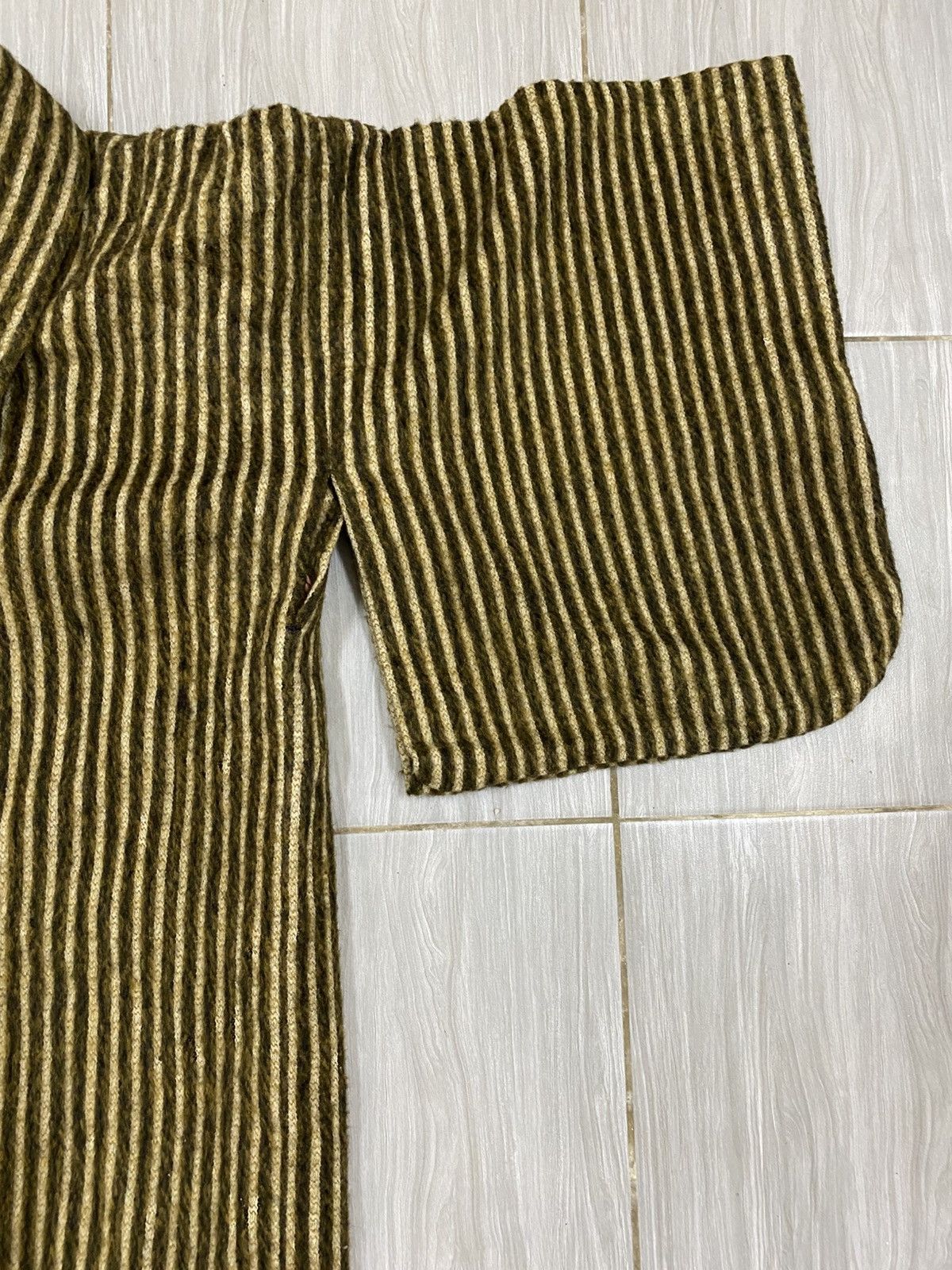 Japanese Brand Rare Japan Wool Stripe Kimono Jacket – Archive Samurai Vibes Size US L / EU 52-54 / 3 - 7 Thumbnail