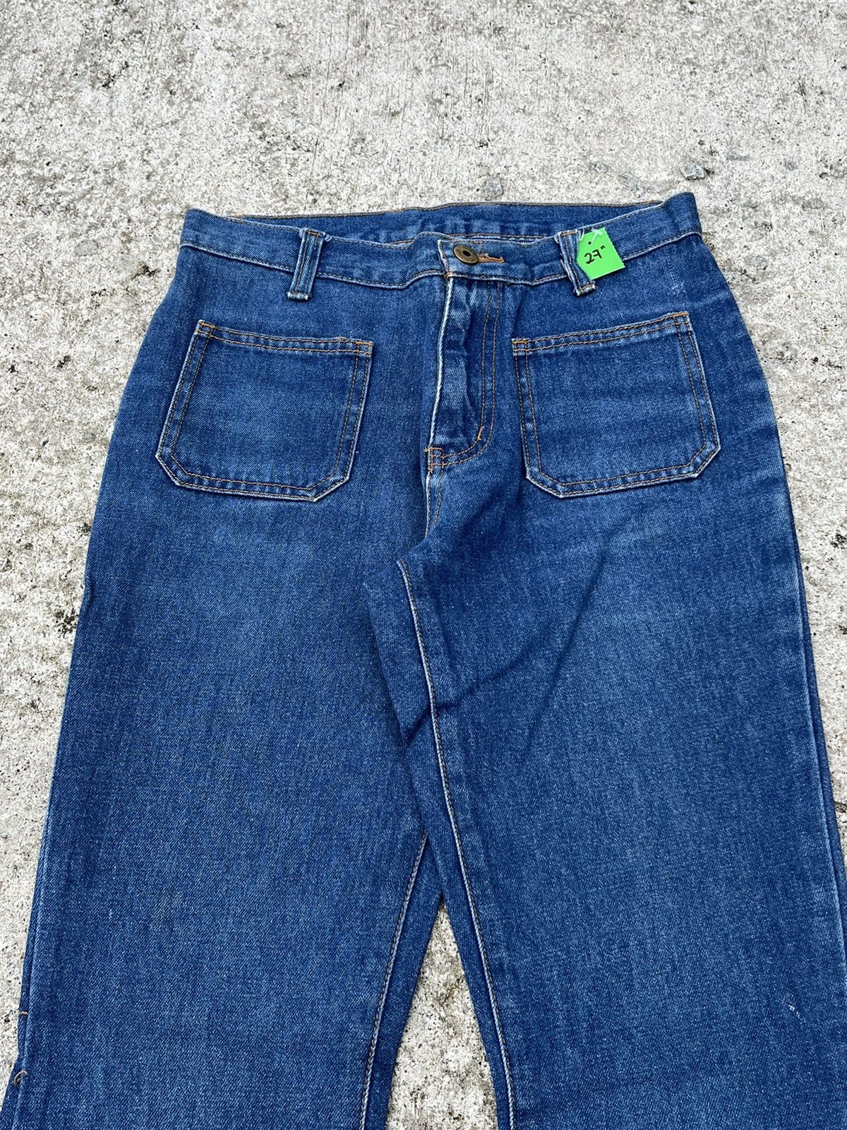 Le Grande Bleu (L.G.B.) Fiftyhs FTS Flare Jeans Boot Cut Denim Button Up Ankle Size 27" / US 4 / IT 40 - 7 Thumbnail