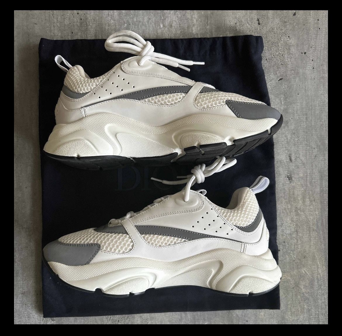 Dior Dior B22 “White Gray” Size US 7 / EU 40 - 3 Thumbnail