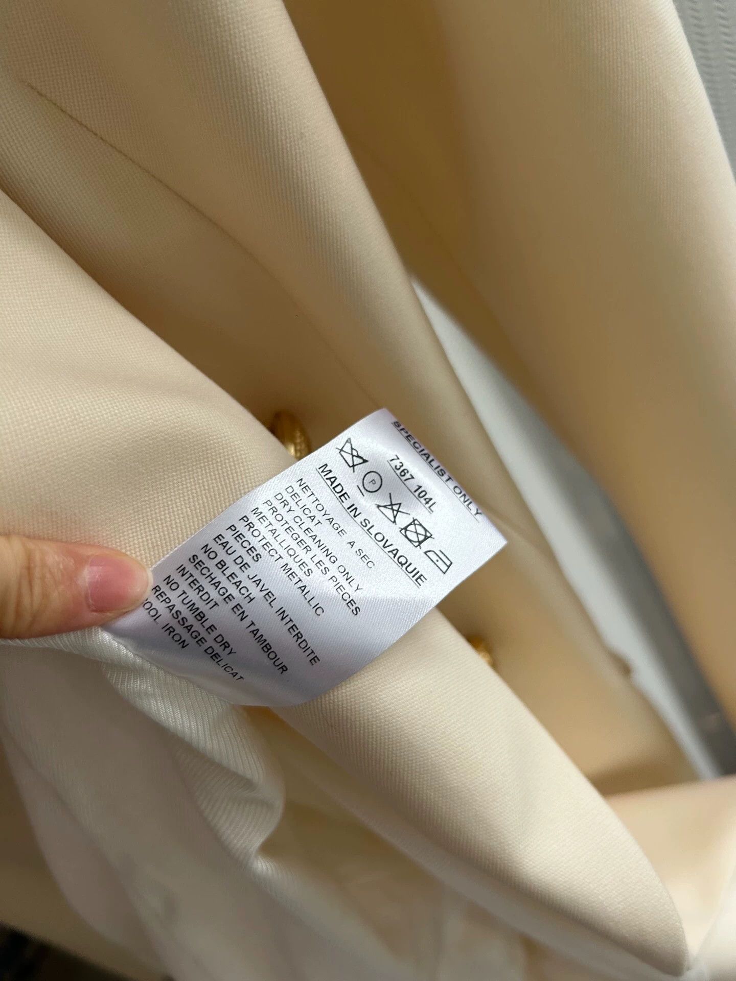 Balenciaga Balmain Classic White Suit BNWT Authentic Size XXS / US 00 / IT 34 - 4 Thumbnail