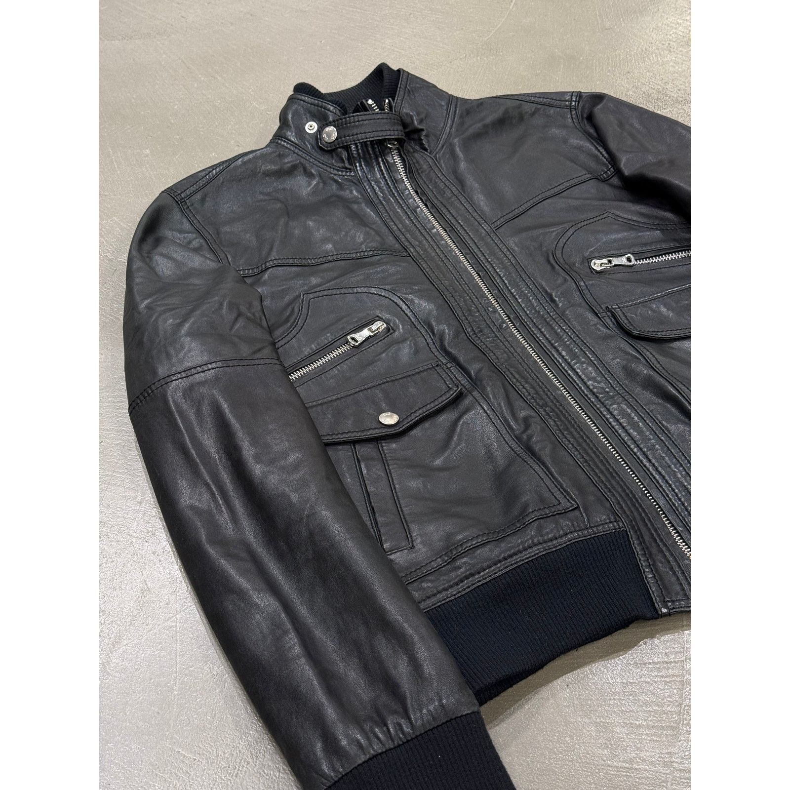 Dolce & Gabbana 2000s Dolce & Gabbana cargo leather bomber jacket Size US XL / EU 56 / 4 - 3 Thumbnail