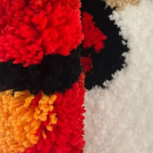 Handmade Design Fluffy Tufted Bedroom Carpet Rug Size ONE SIZE - 2 Thumbnail