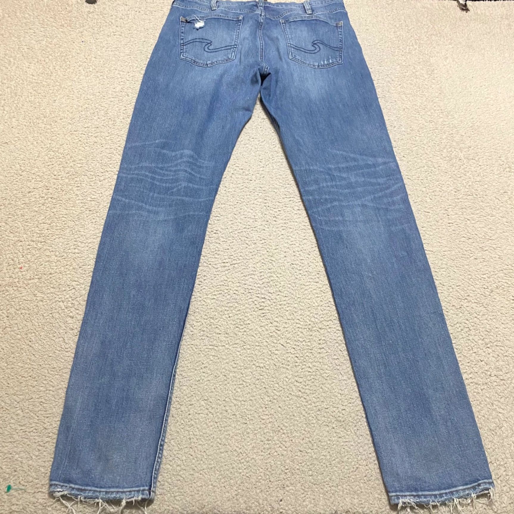 Silver Jeans Co. Silver Jeans Jeans 32x37 Blue Denim Medium Wash Mid Rise Tapered Mens Regular Fit Pocket Zipper Button Frisco Brand Size US 32 / EU 48 - 2 Thumbnail