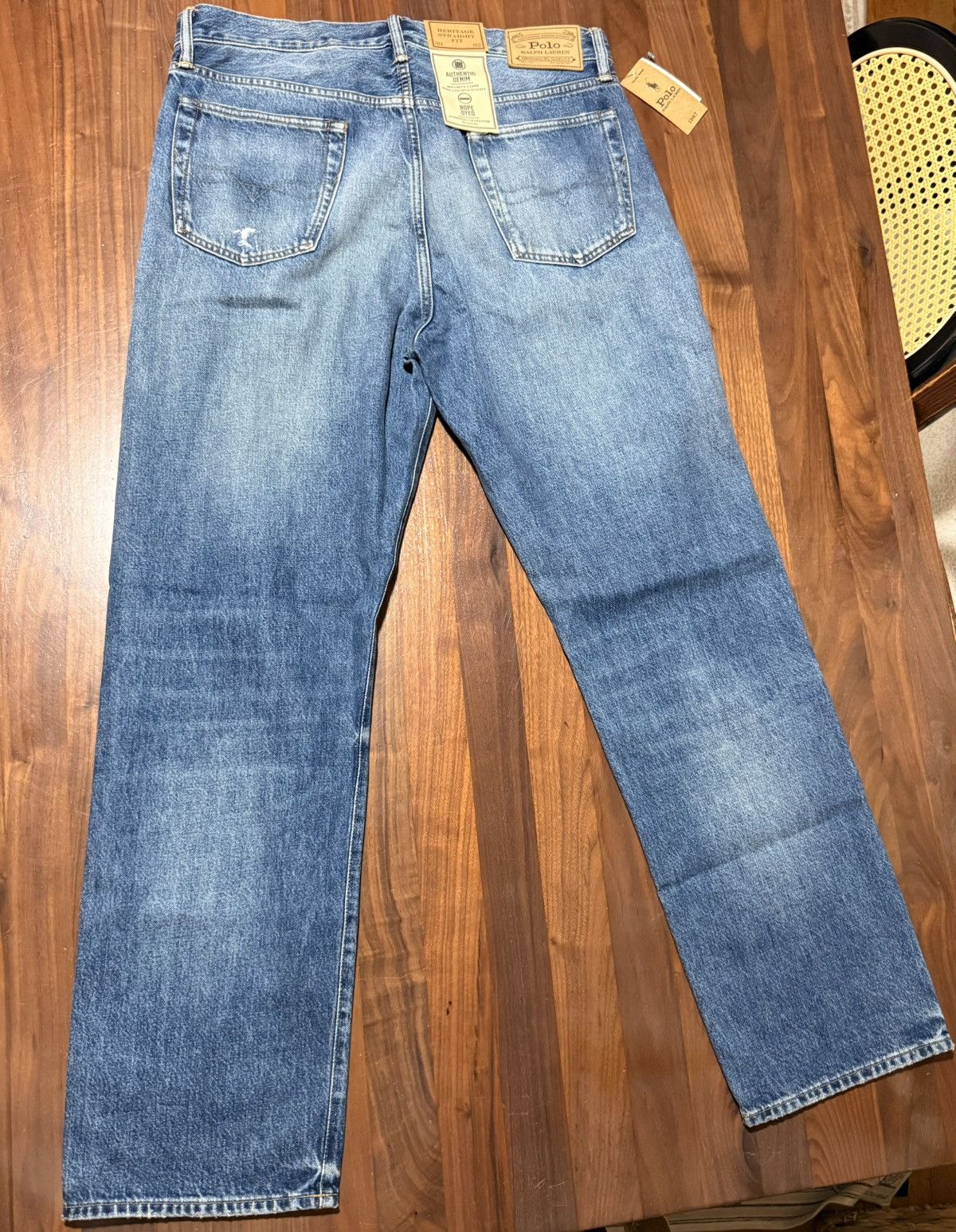 Polo Ralph Lauren Polo Ralph Lauren Heritage Straight Distressed Jean Sz 33/32 Size US 33 - 12 Thumbnail