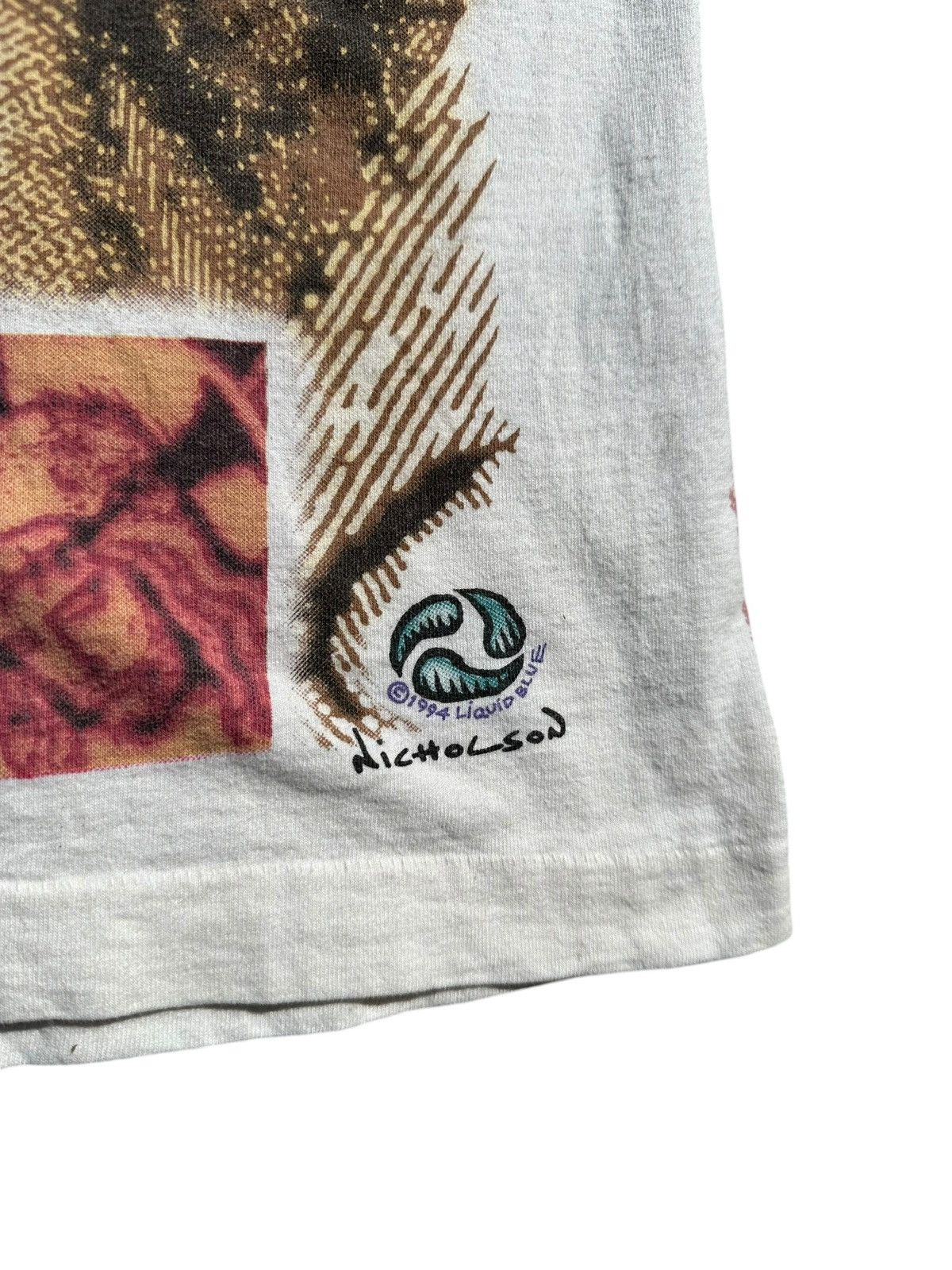 Liquid Blue × Vintage Vintage 90s Jesus All over Print T-Shirt