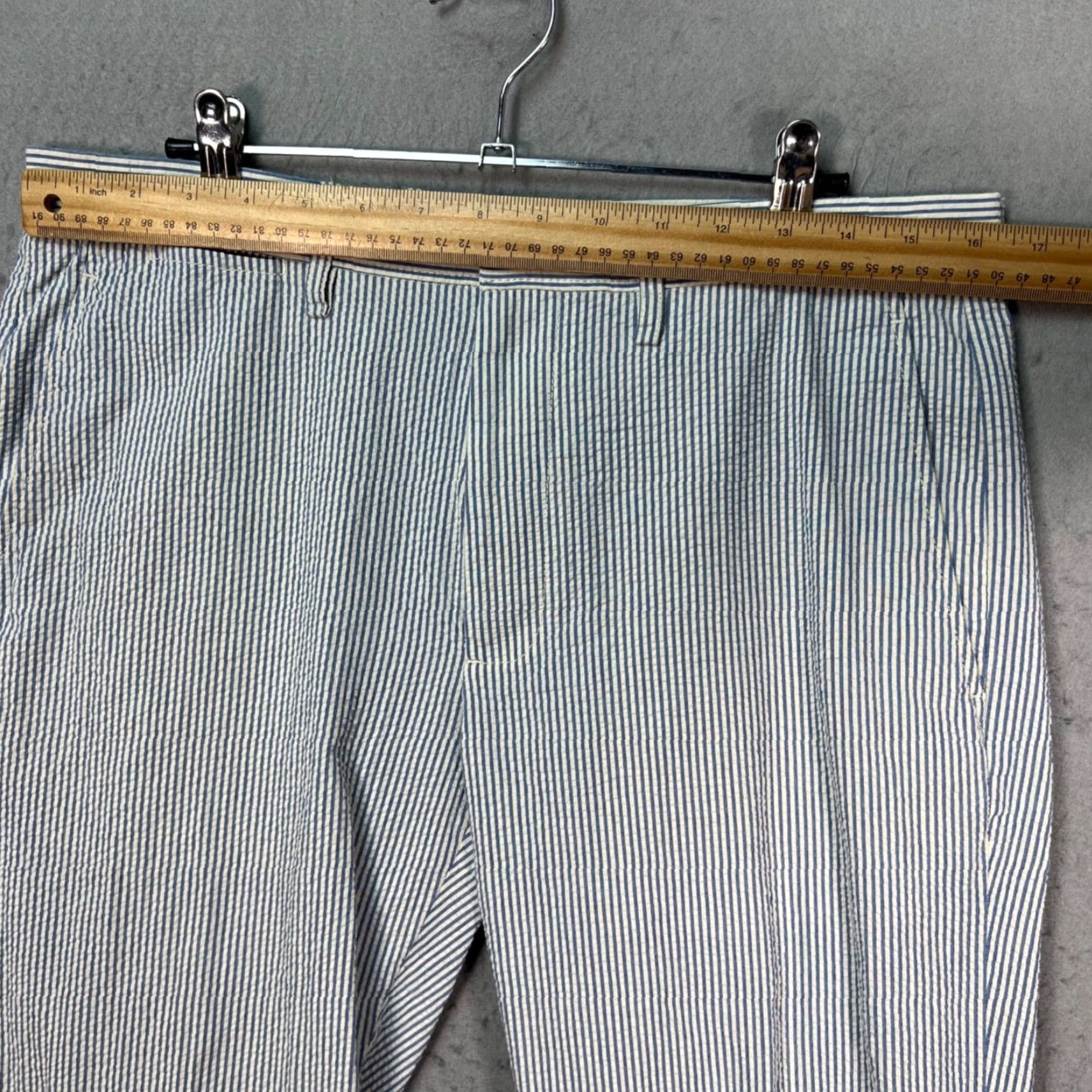 J.Crew J. Crew Bedford Mens Size 32 Striped Chino Pants 100% Cotton Casual Business Blue Cotton Flat Front Pockets 28 Inseam Jeans, Pants, or Chinos? Size US 32 / EU 48 - 6 Thumbnail