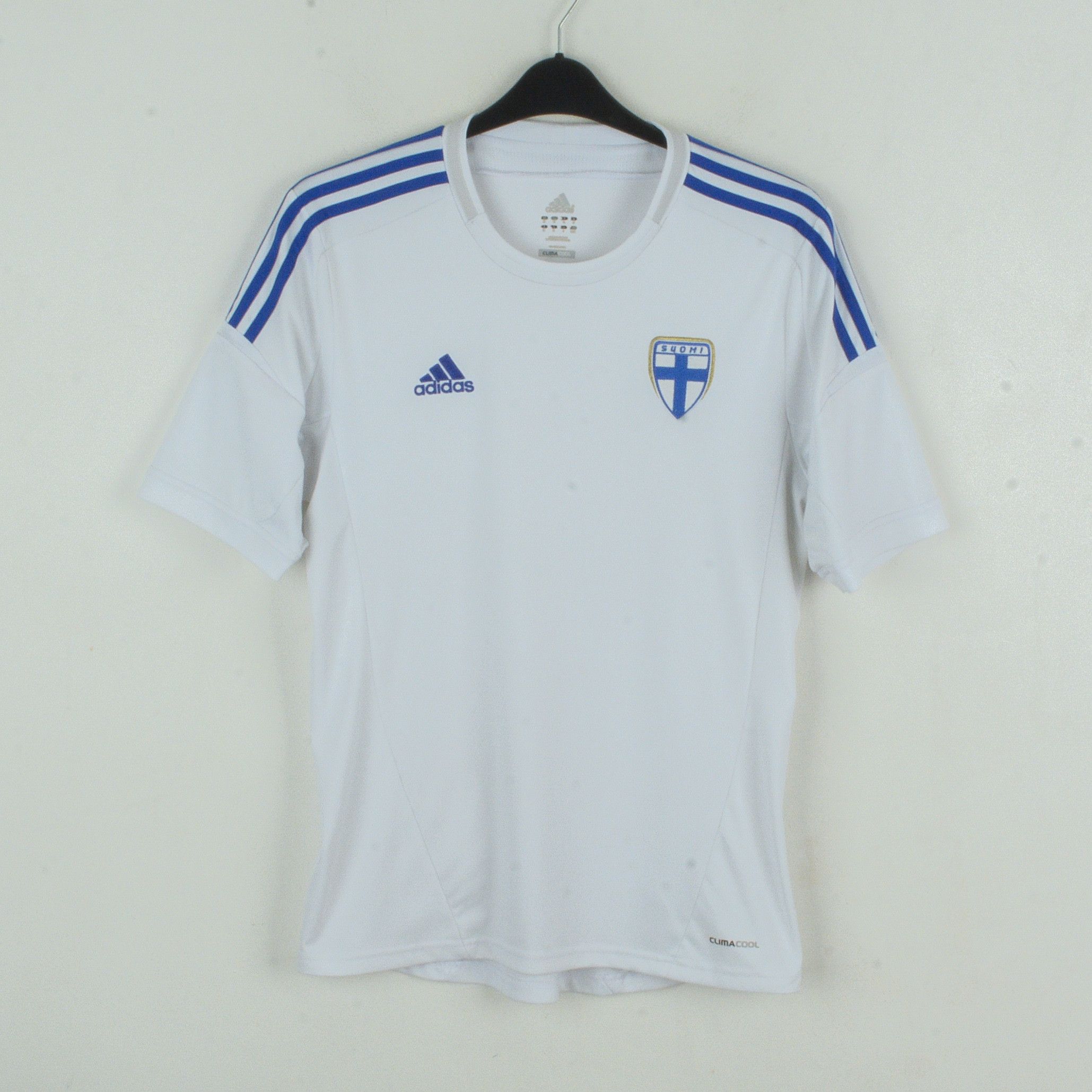 Adidas Finland Mens M Football Soccer Home Jersey Shirt 2012 2013 Size US M / EU 48-50 / 2 - 1 Thumbnail