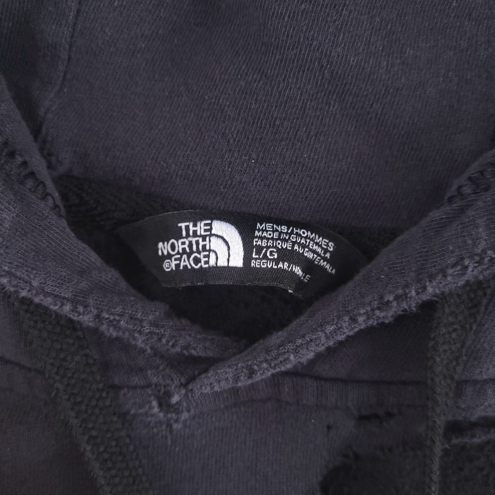 The North Face The North Face Hoodie Mens Large Black Grunge Distressed Ripped Sweatshirt Pullover Size US L / EU 52-54 / 3 - 5 Thumbnail