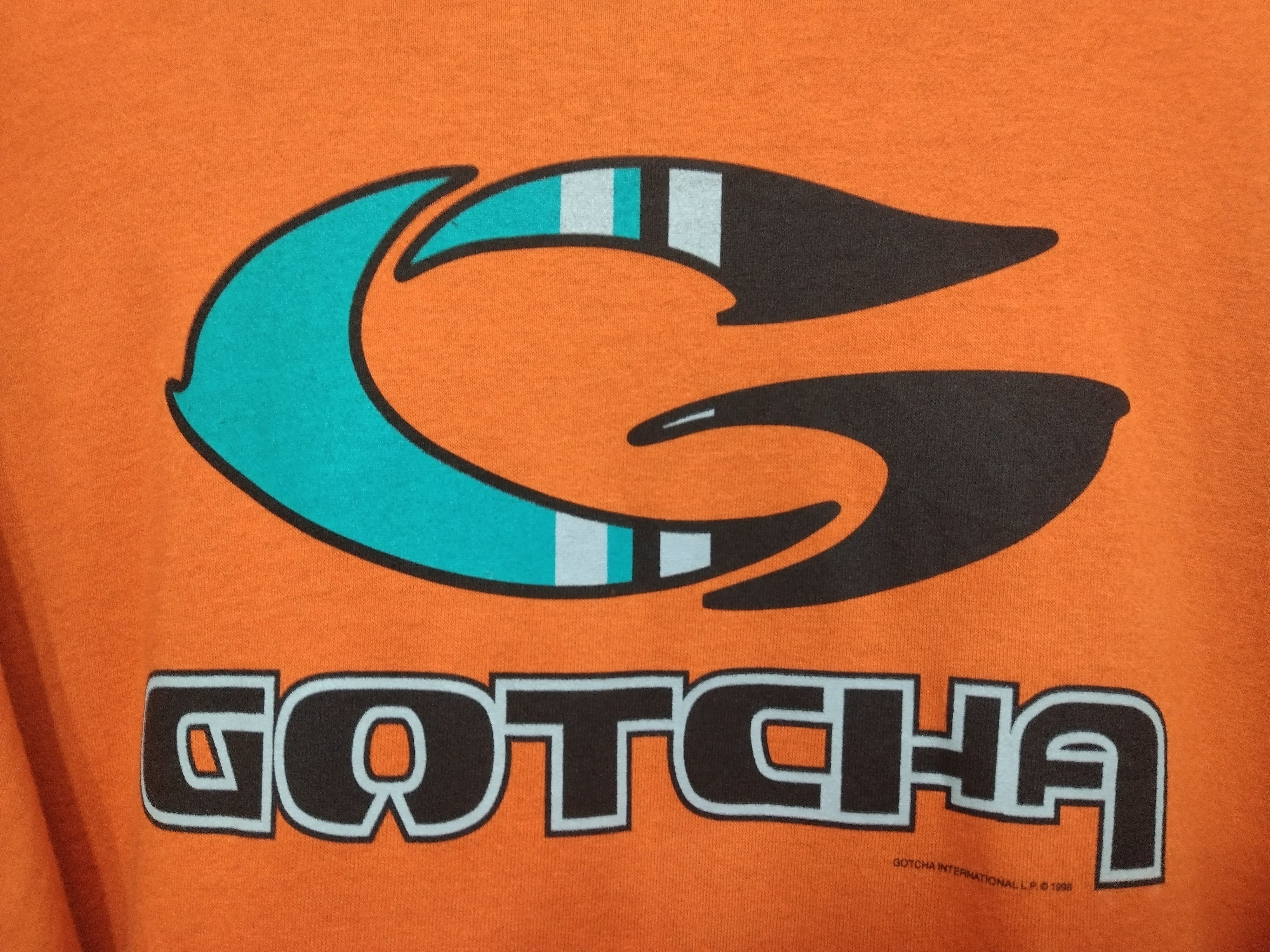 Gotcha Vintage 1998 GOTCHA L/SLEEVE tee surf skate made in usa Size US L / EU 52-54 / 3 - 9 Thumbnail