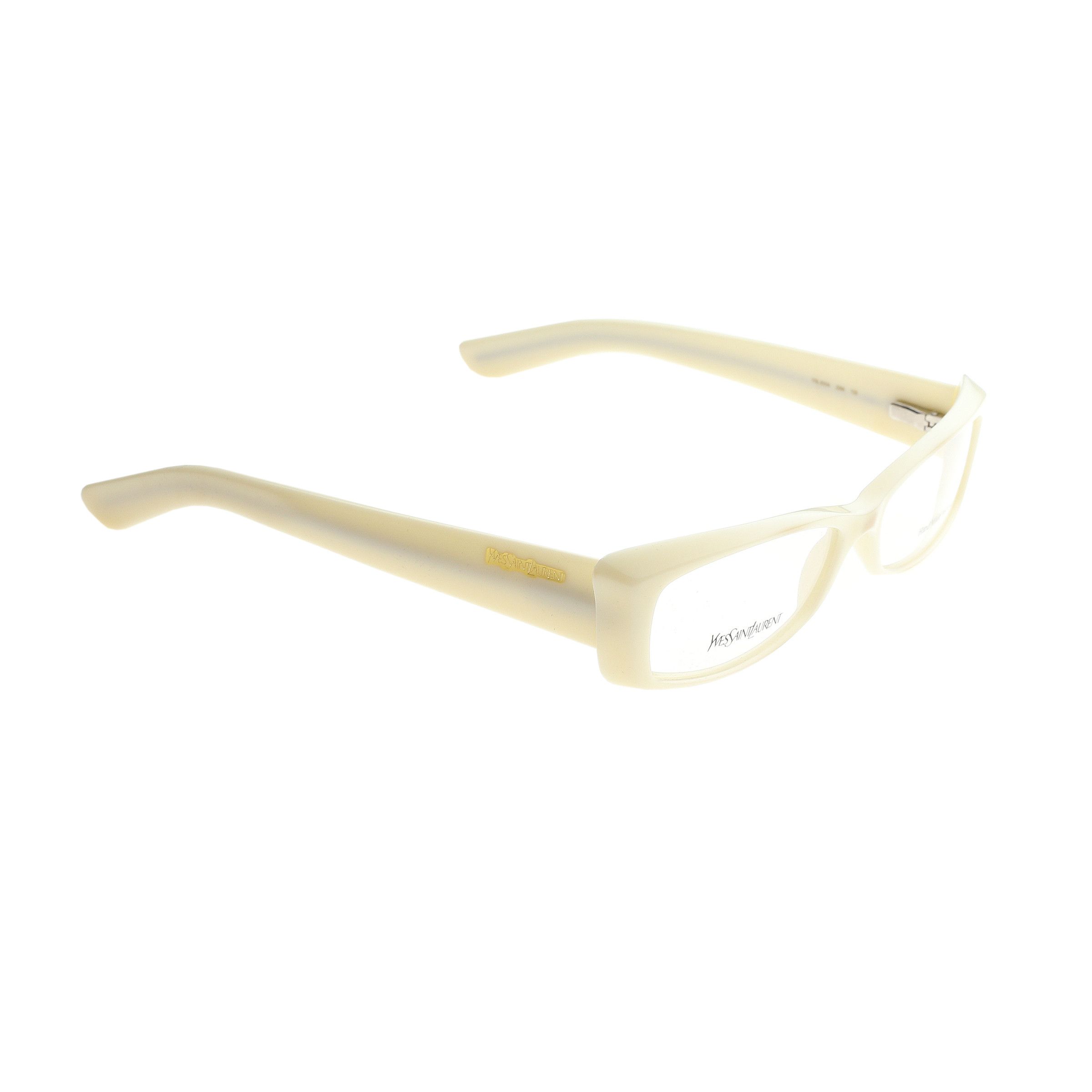 Yves Saint Laurent '00 Cat-Eye Milky White Glasses
